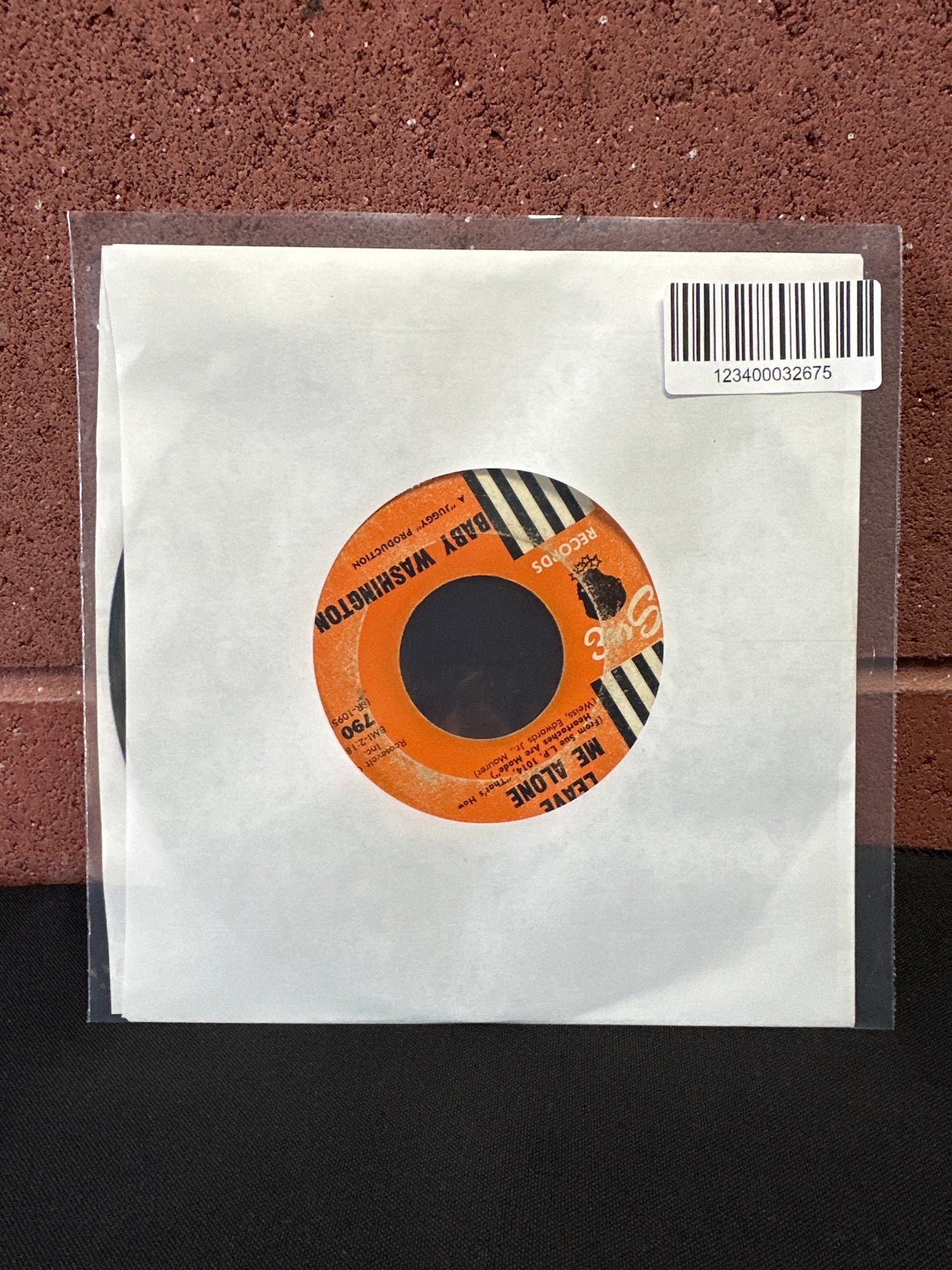 Used Vinyl:  Baby Washington ”Leave Me Alone / You And The Night And The Music” 7"