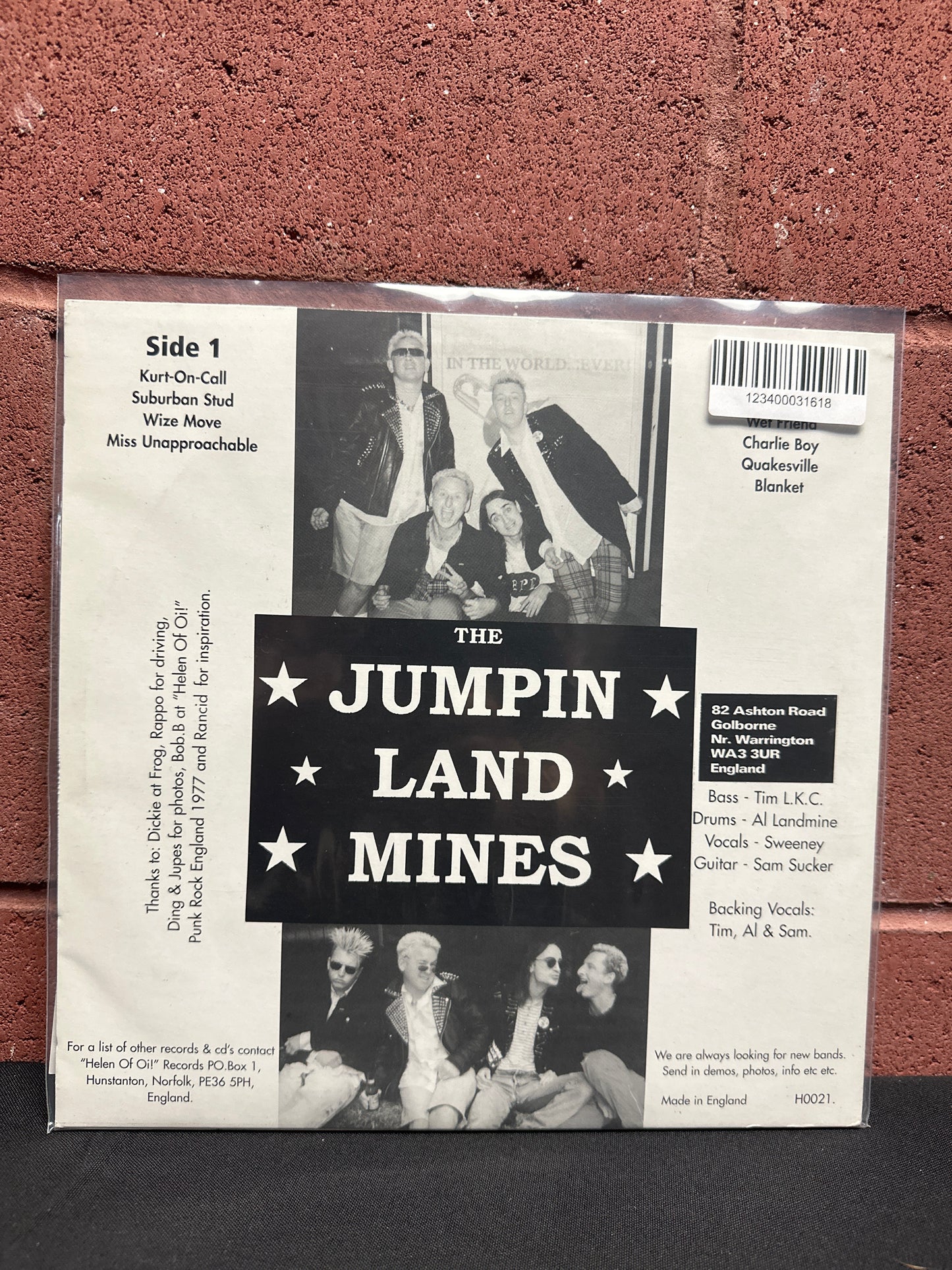 Used Vinyl:  Jumpin Land Mines ”Nobody's Gonna Listen To You” 10" (Silver Vinyl)