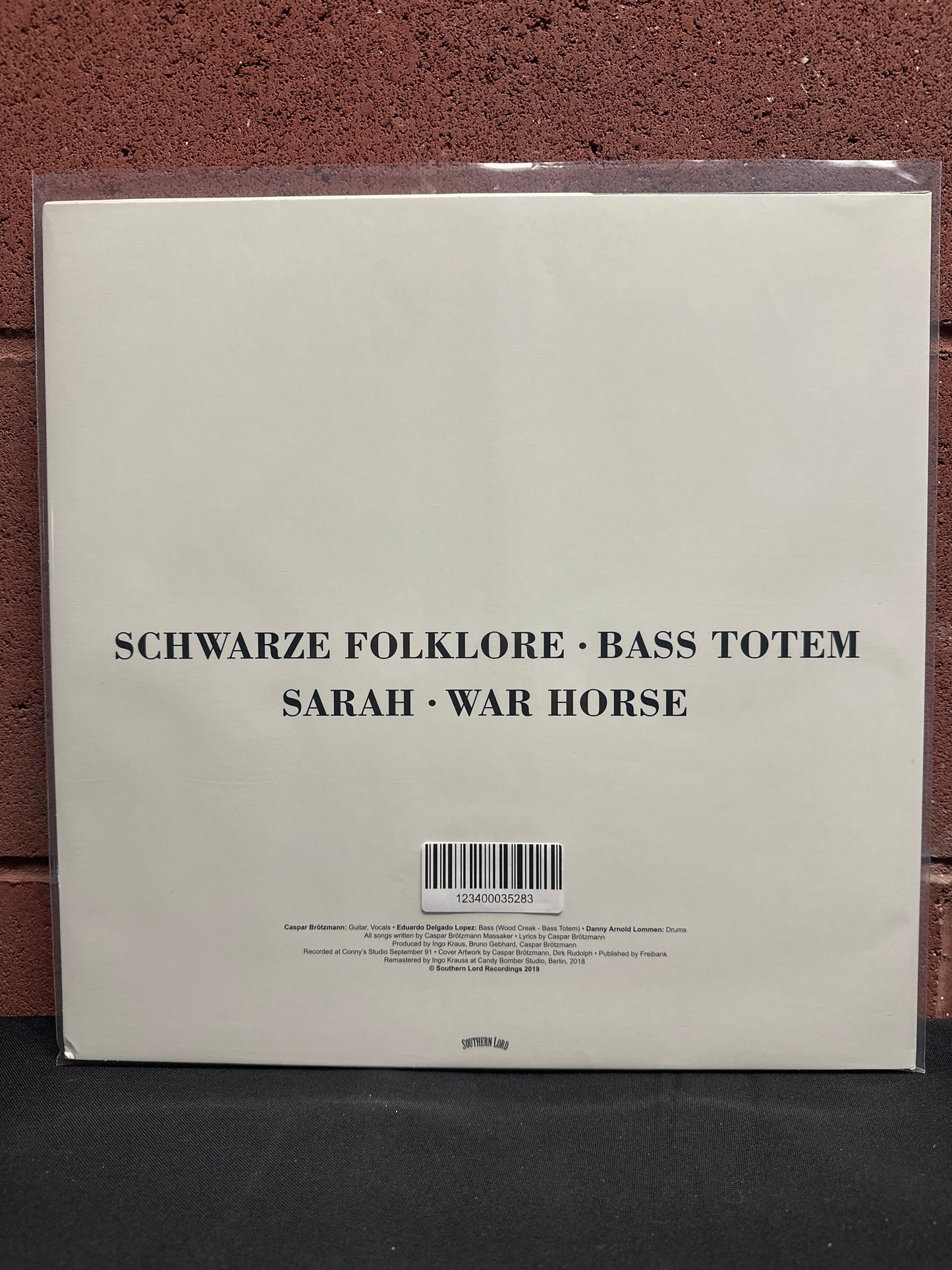 Used Vinyl:  Caspar Brotzmann Massaker ”Der Abend Der Schwarzen Folklore” LP