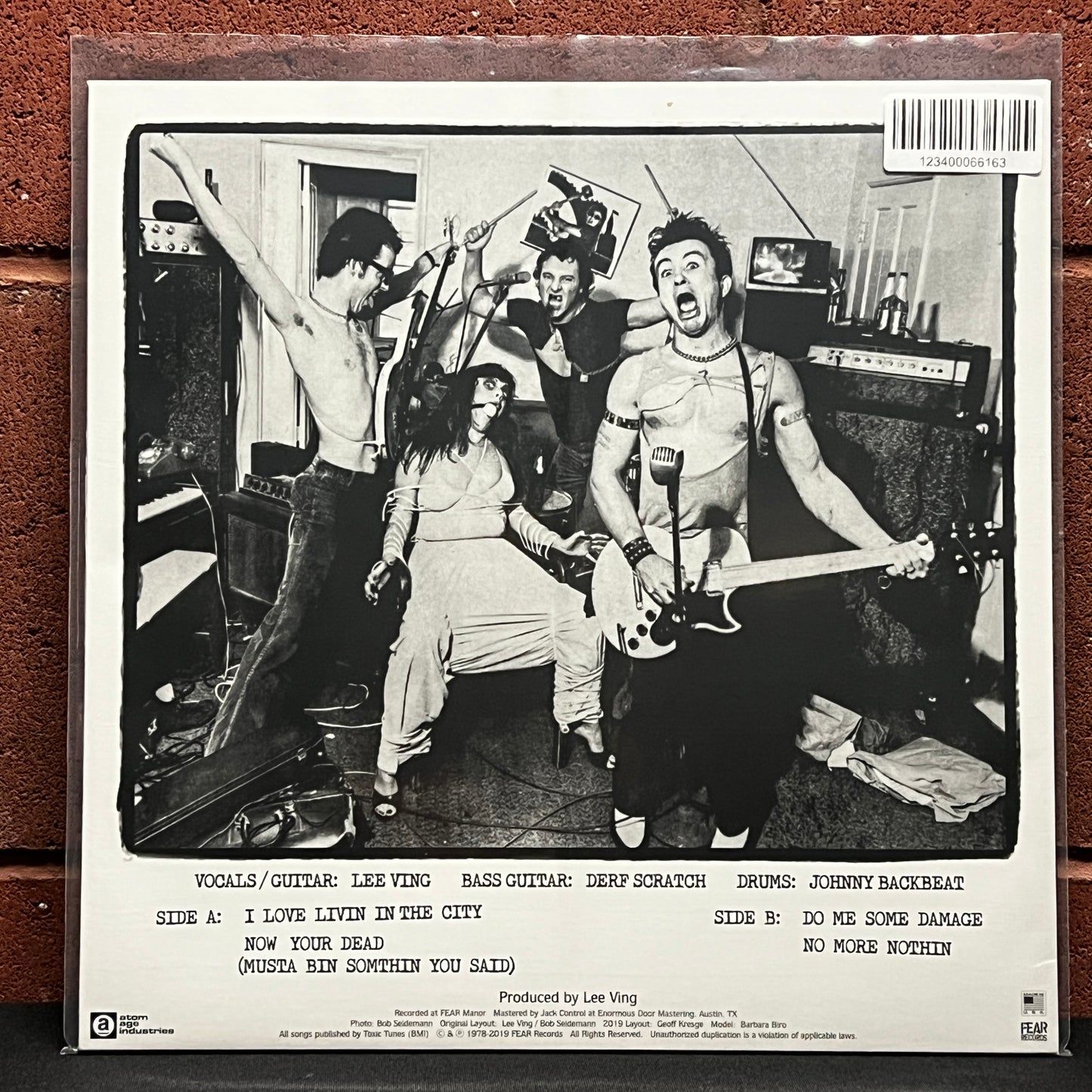 Used Vinyl: Fear "I Love Livin In The City" 12" (2020 Press)