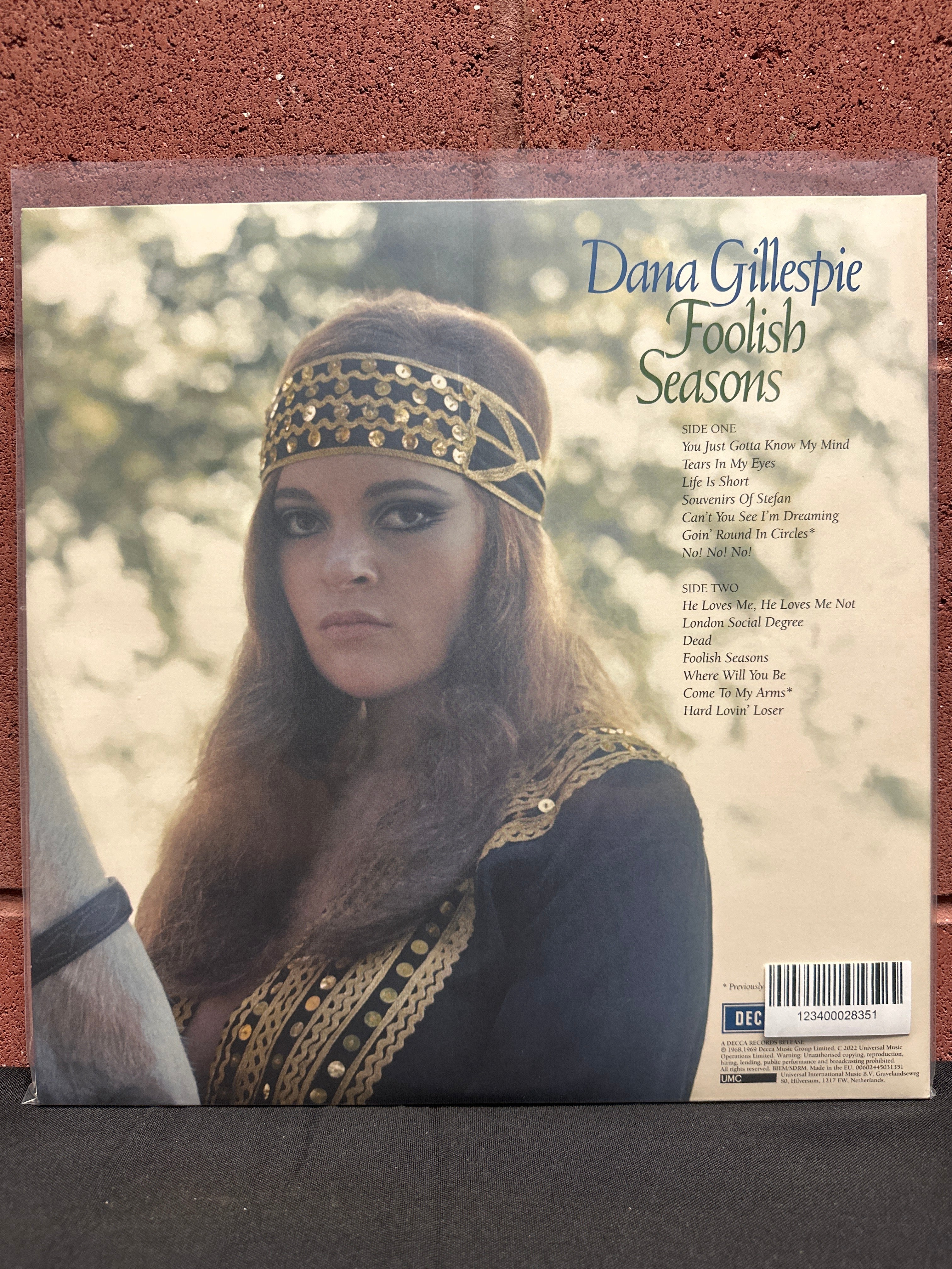 Used Vinyl: Dana Gillespie ”Foolish Seasons” LP – 1-2-3-4 Go! Records