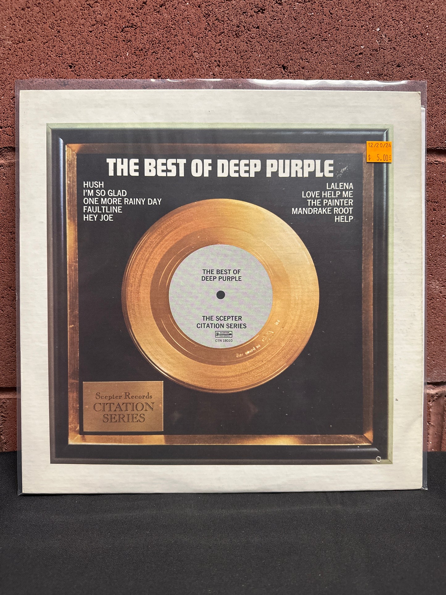 Used Vinyl:  Deep Purple ”The Best Of Deep Purple” LP