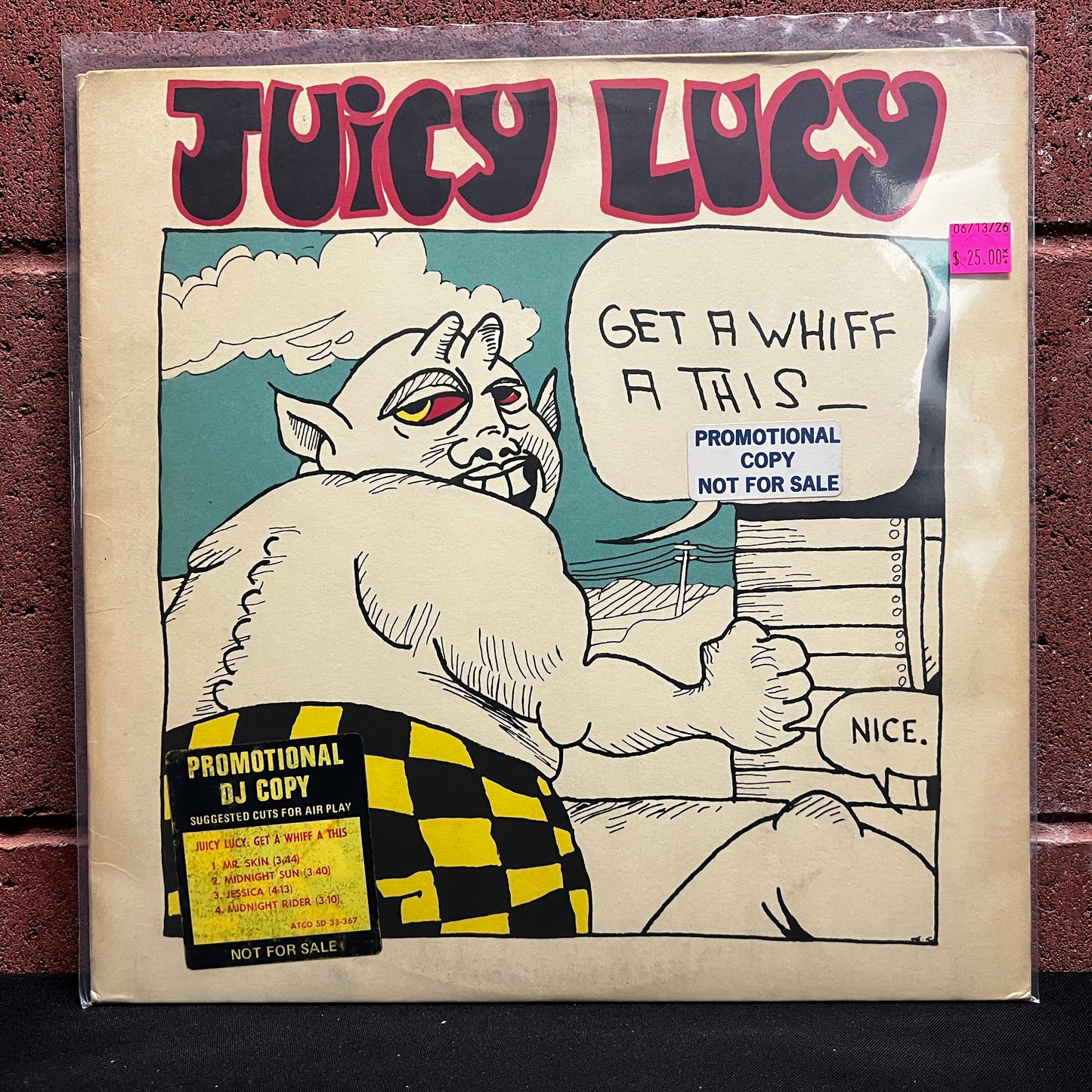 Used Vinyl: Juicy Lucy ‎"Get A Whiff A This" LP (1971 Promo Press)