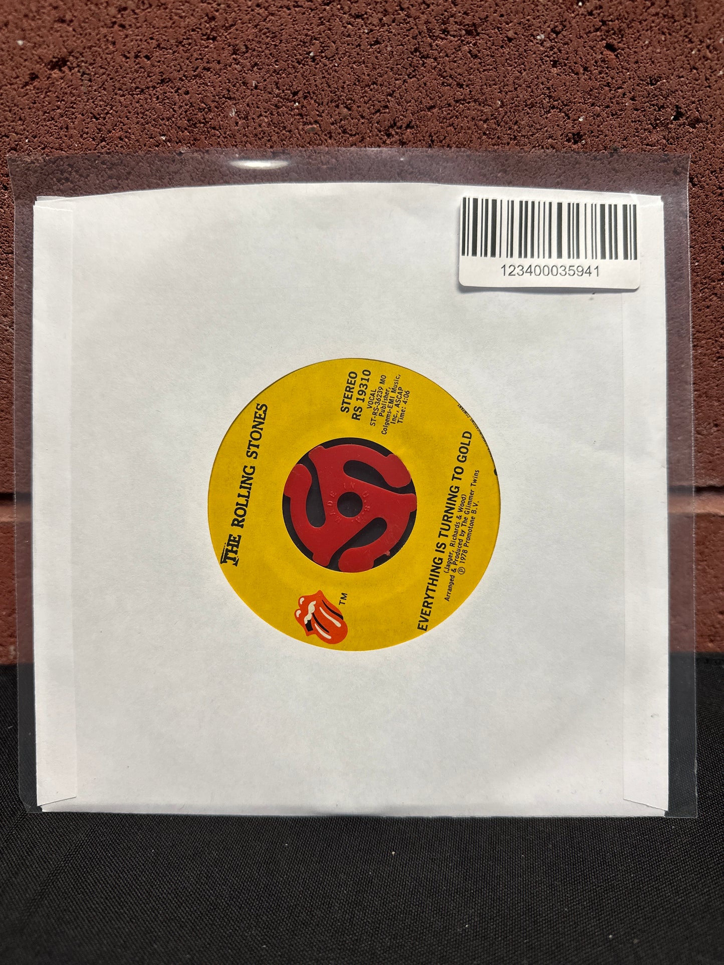 Used Vinyl:  The Rolling Stones ”Shattered” 7"