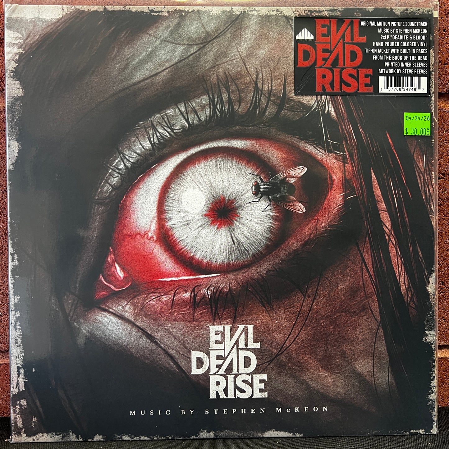 Used Vinyl: Stephen McKeon "Evil Dead Rise" 2xLP (2023 Press - Red/Blue Marble Vinyl)