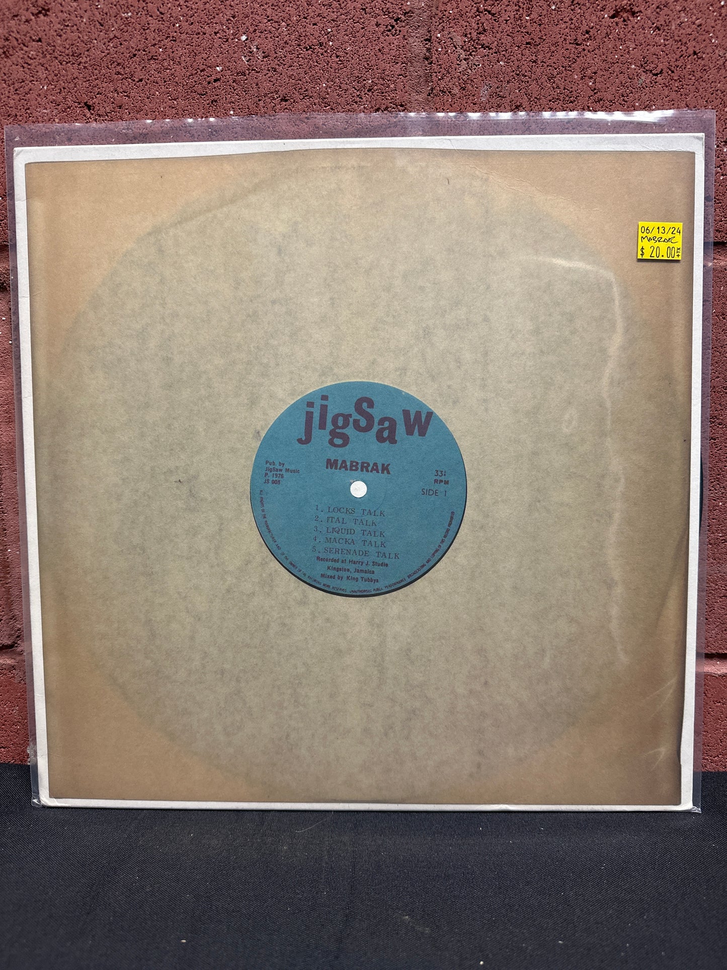 Used Vinyl:  Mabrak ”Drum Talk” LP