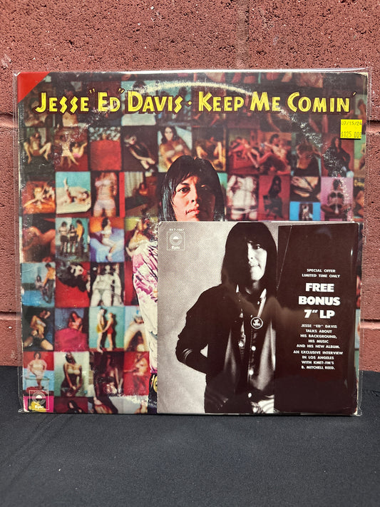 Used Vinyl:  Jesse Ed Davis ”Keep Me Comin'” LP + 7"