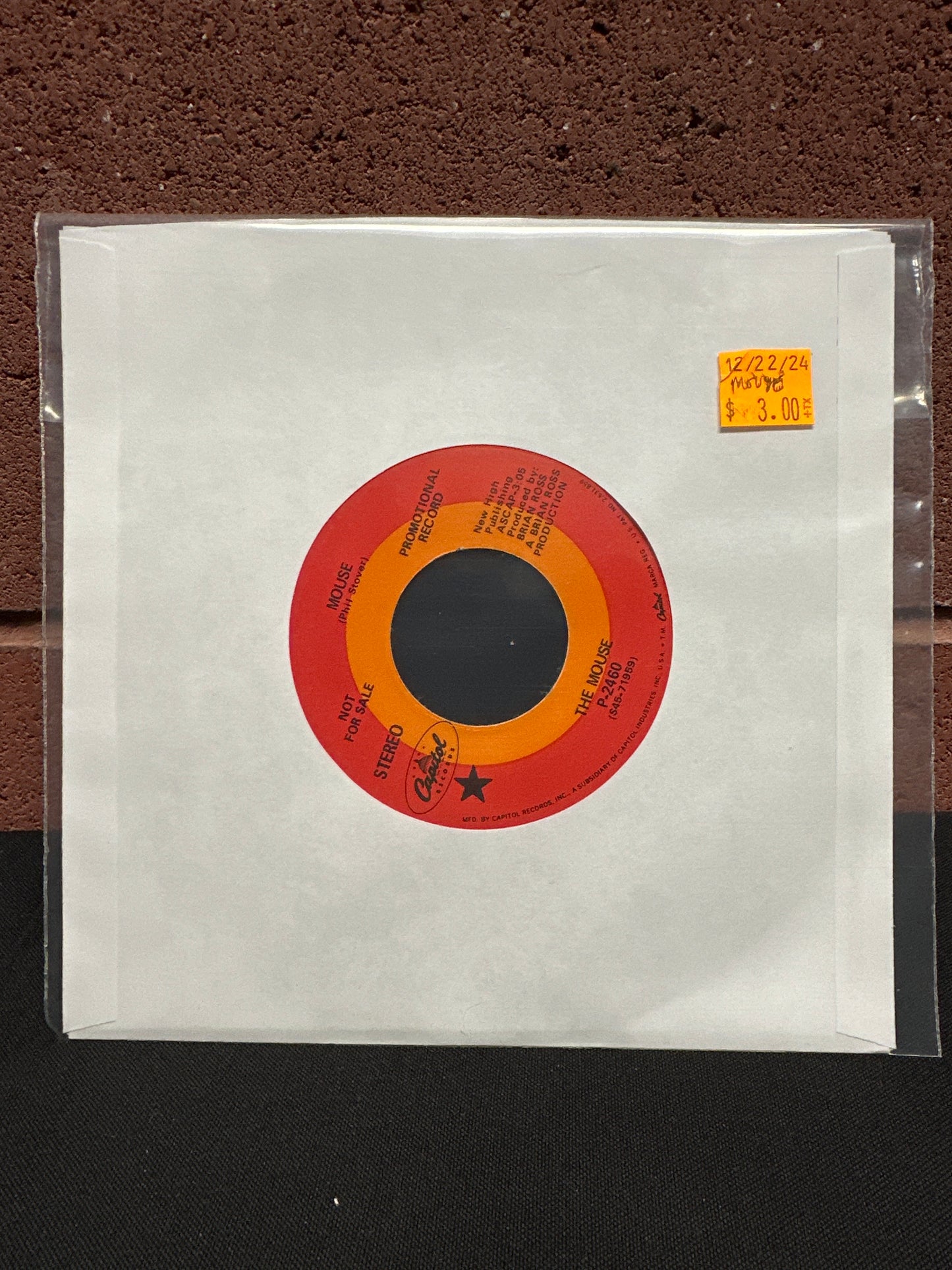 Used Vinyl: The Mouse "Mouse" 7" (Promo)