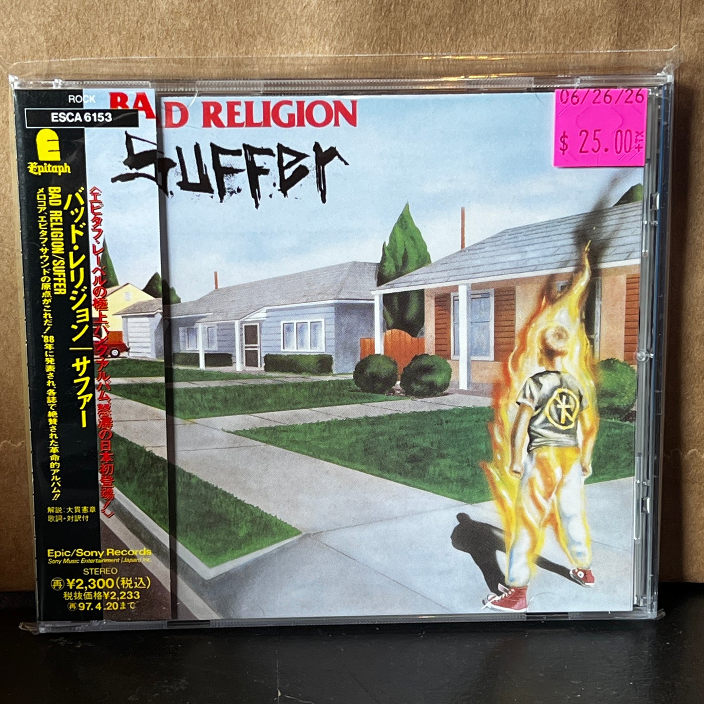 Used CD: Bad Religion "Suffer" CD (1995 Japanese Press)