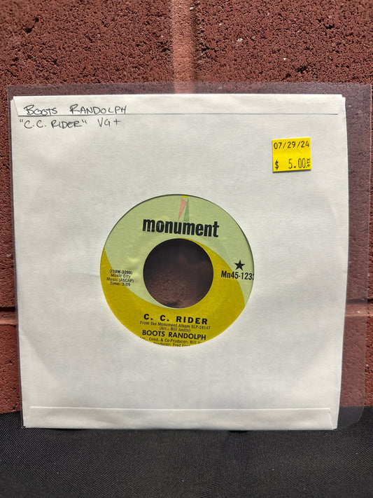 Used Vinyl:  Boots Randolph ”C. C. Rider / Take A Letter Maria” 7"