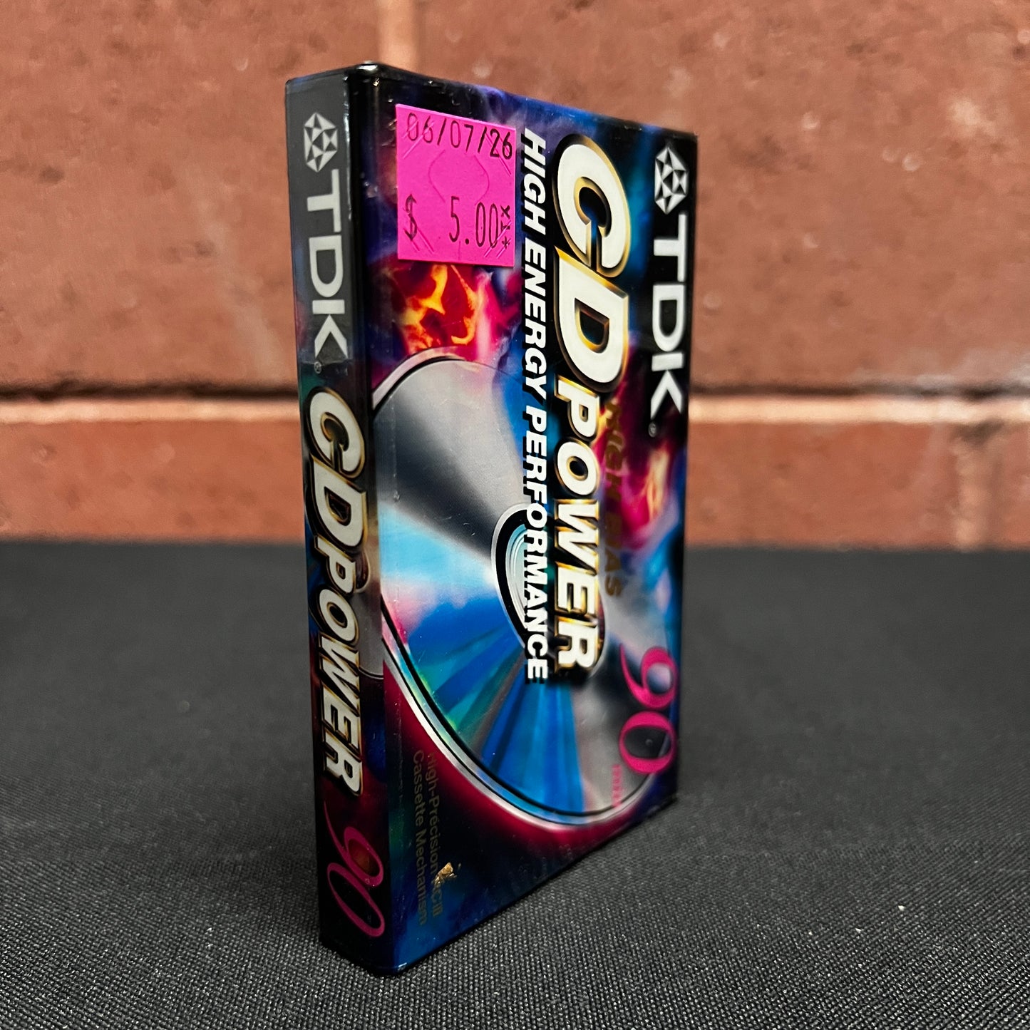 Used Cassette: TDK High Bias "CD Power" 90min Tape (Sealed!)