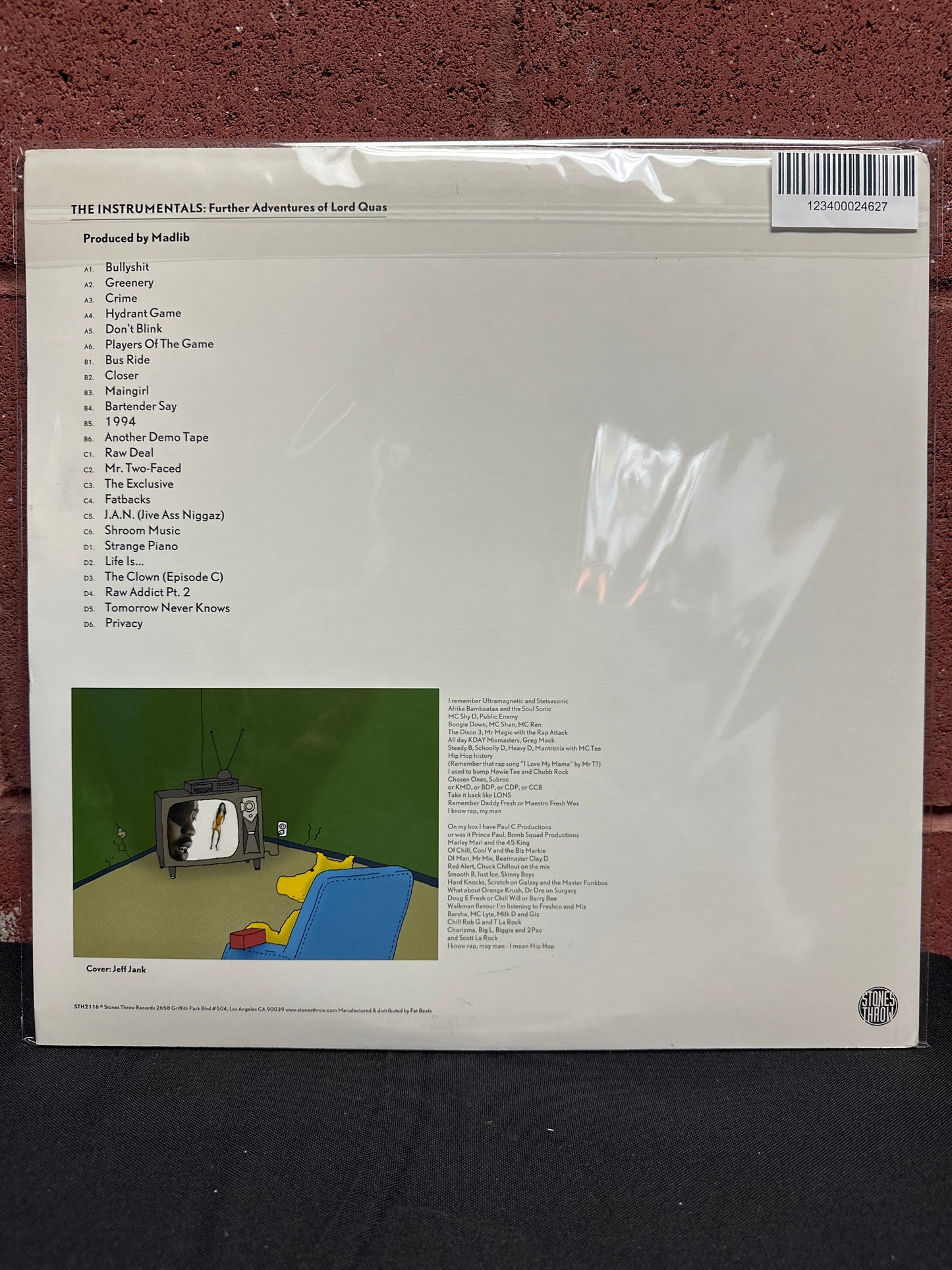 Used Vinyl:  Quasimoto ”Further Instrumentals” 2xLP