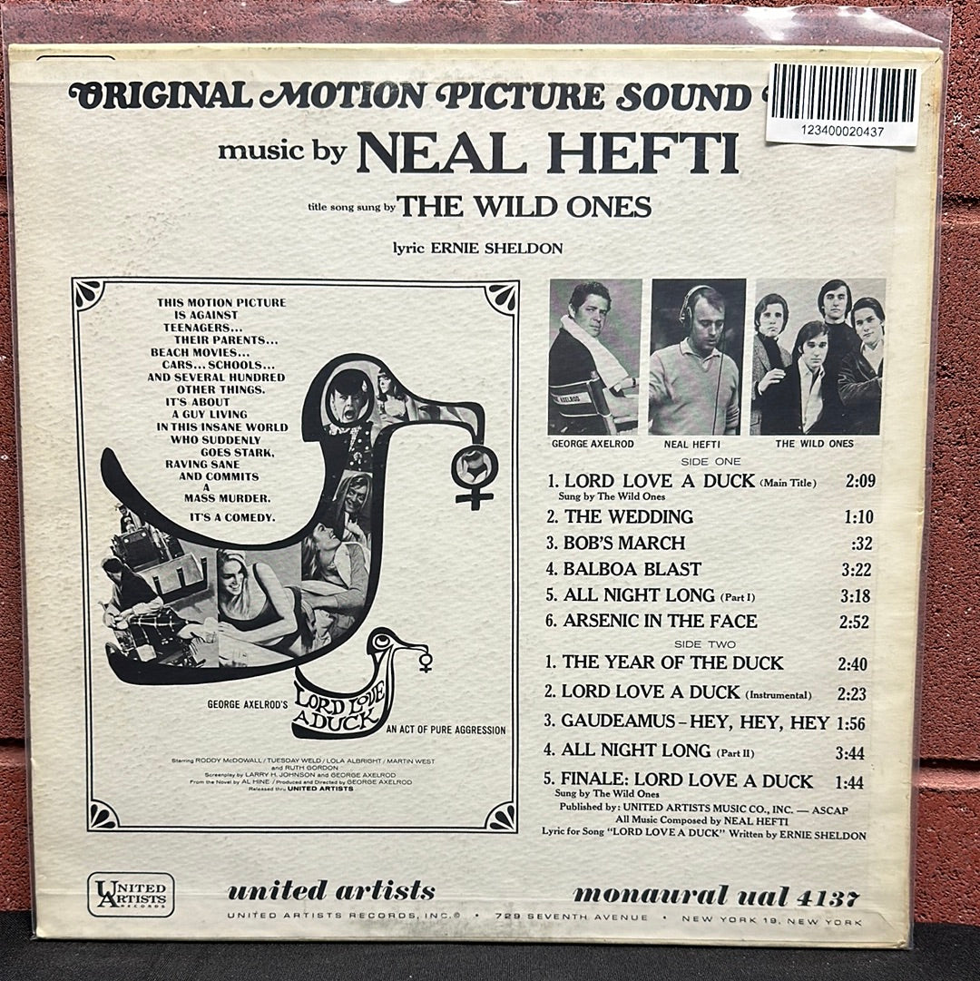 Used Vinyl:  Neal Hefti, The Wild Ones ”Lord Love A Duck (An Act Of Pure Aggression) (Original Motion Picture Sound Track)” LP