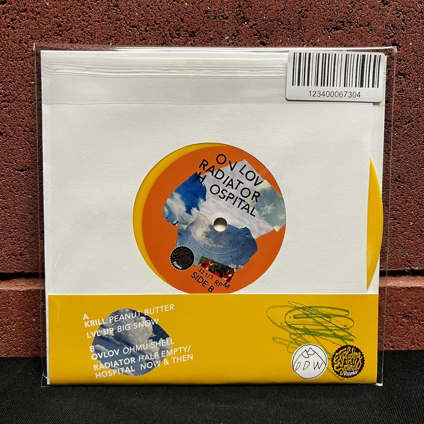 Used Vinyl: Krill / LVL UP / Ovlov / Radiator Hospital "Split" 7" (2014 Press - Yellow Vinyl)