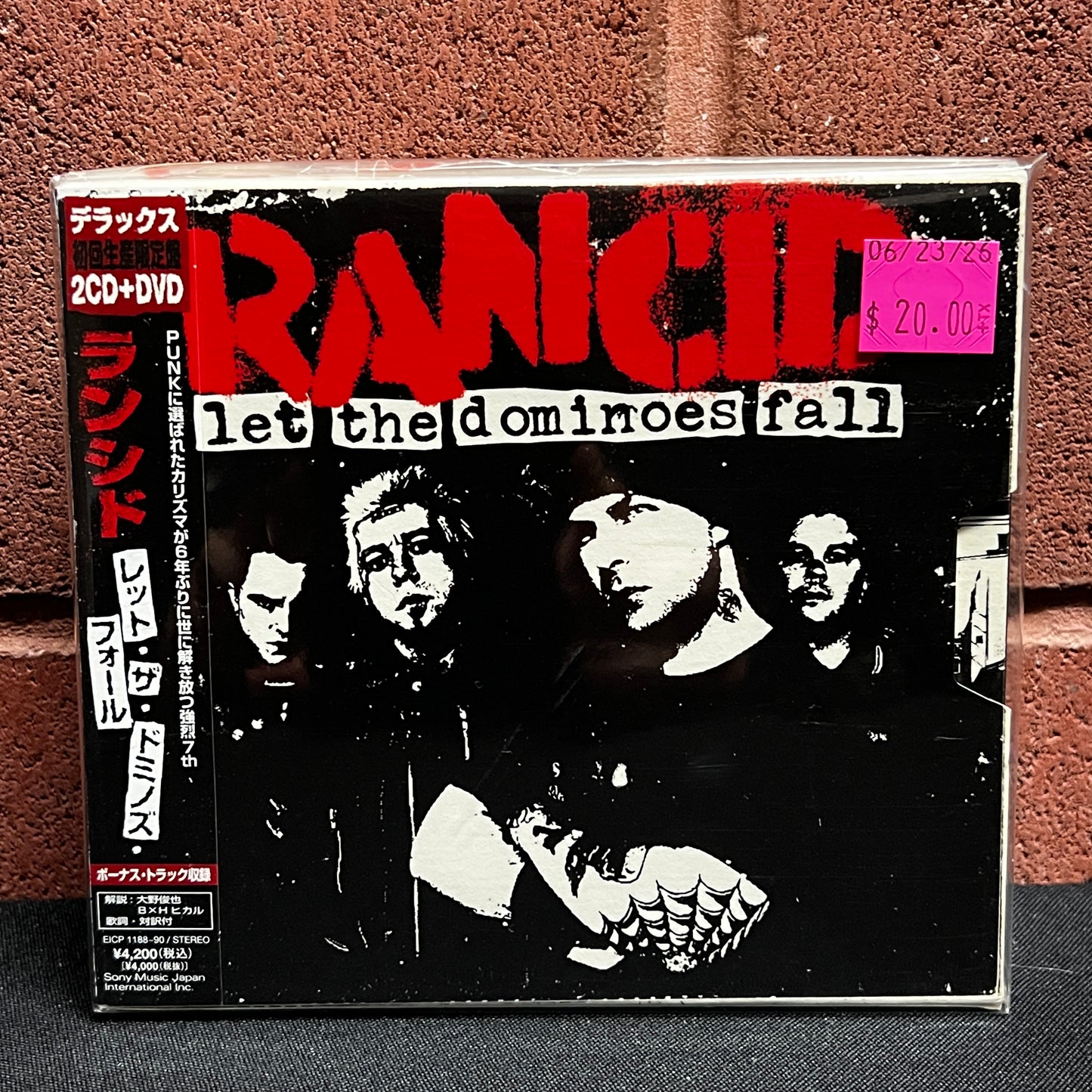 Used CD: Rancid "Let The Dominoes Fall" 2xCD + DVD (2009 Japanese First Press Digipak)