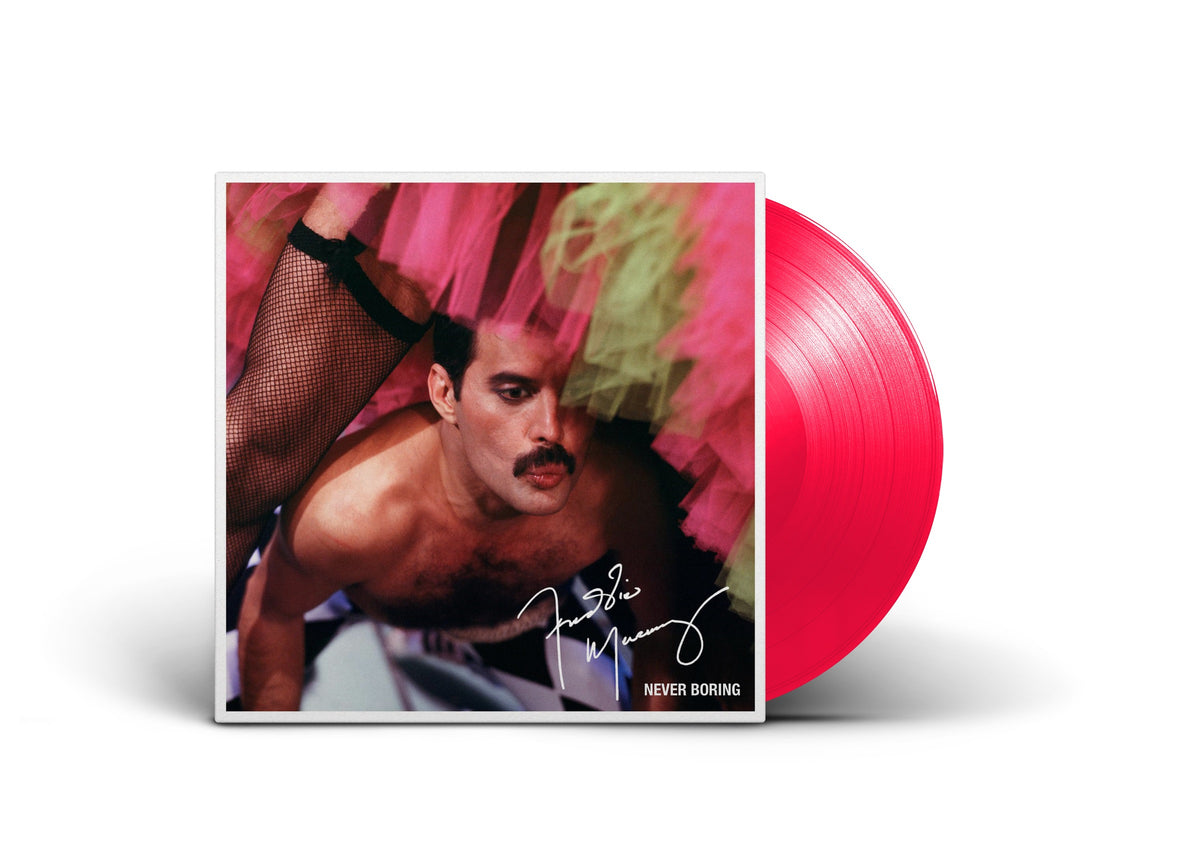 PRE-ORDER: Freddie Mercury "Never Boring" LP (Indie Exclusive Limited Edition Neon Pink Vinyl)