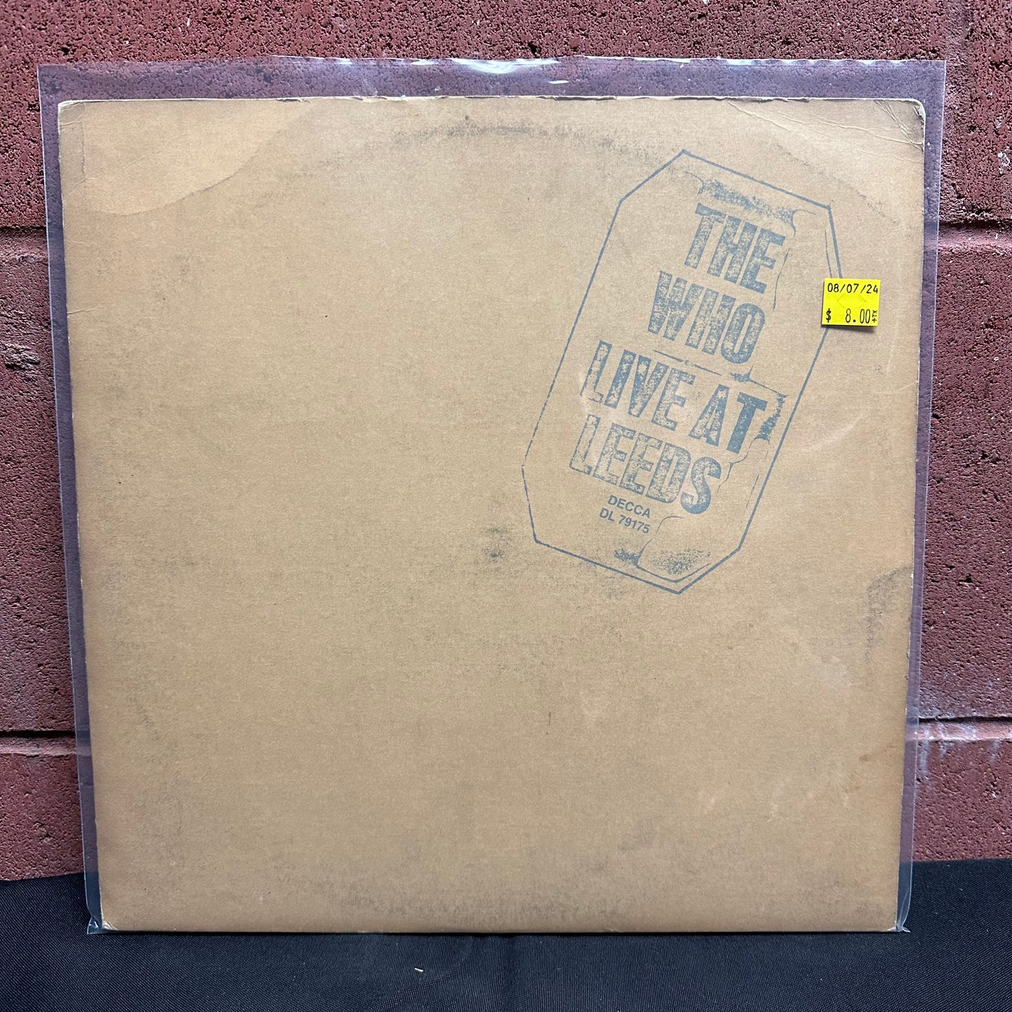 Used Vinyl:  The Who ”Live At Leeds” LP