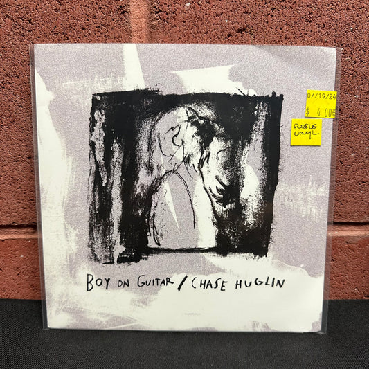 Used Vinyl:  Chase Huglin, Boy On Guitar ”Boy On Guitar / Chase Huglin 7" Split” 7" (Purple vinyl)