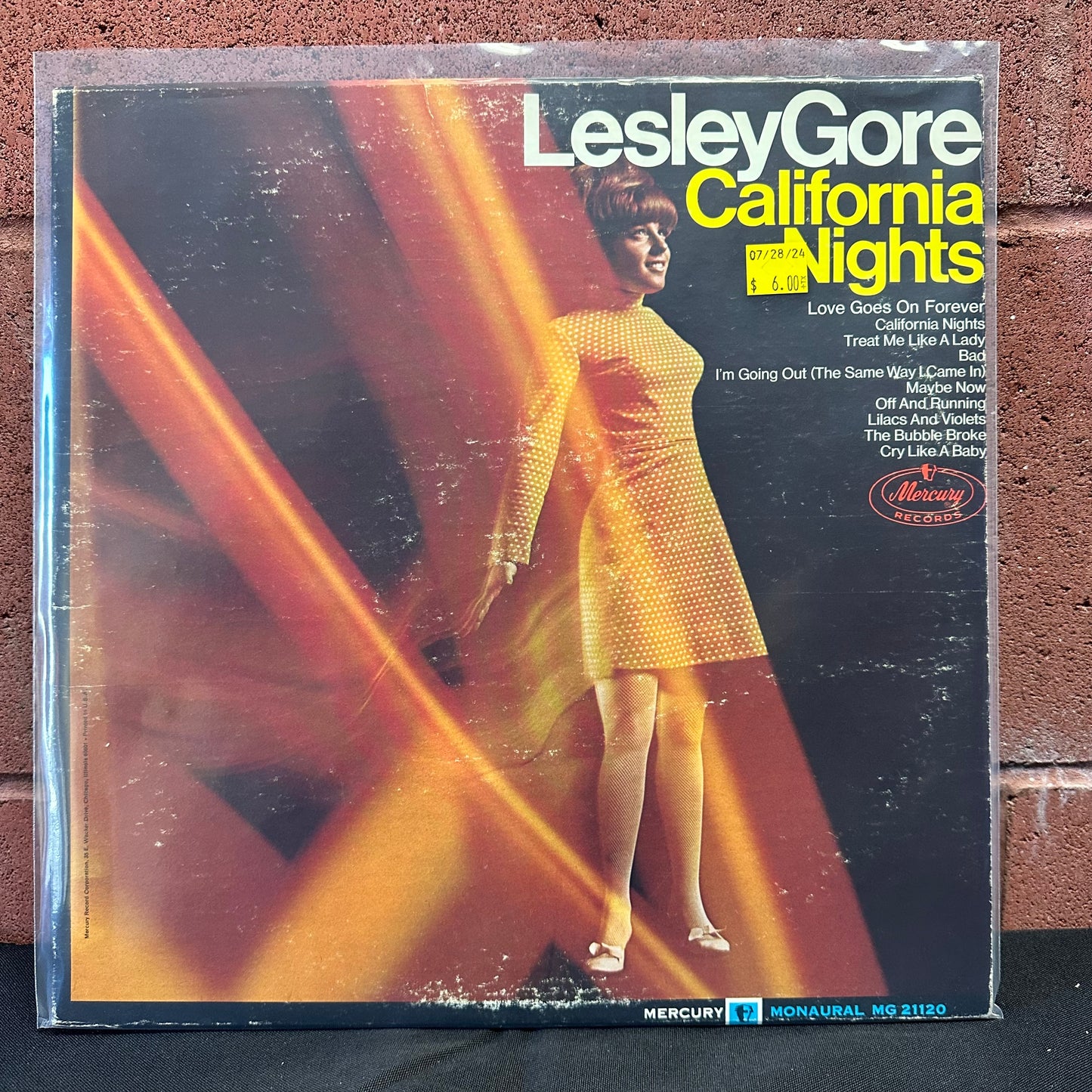 Used Vinyl:  Lesley Gore ”California Nights” LP