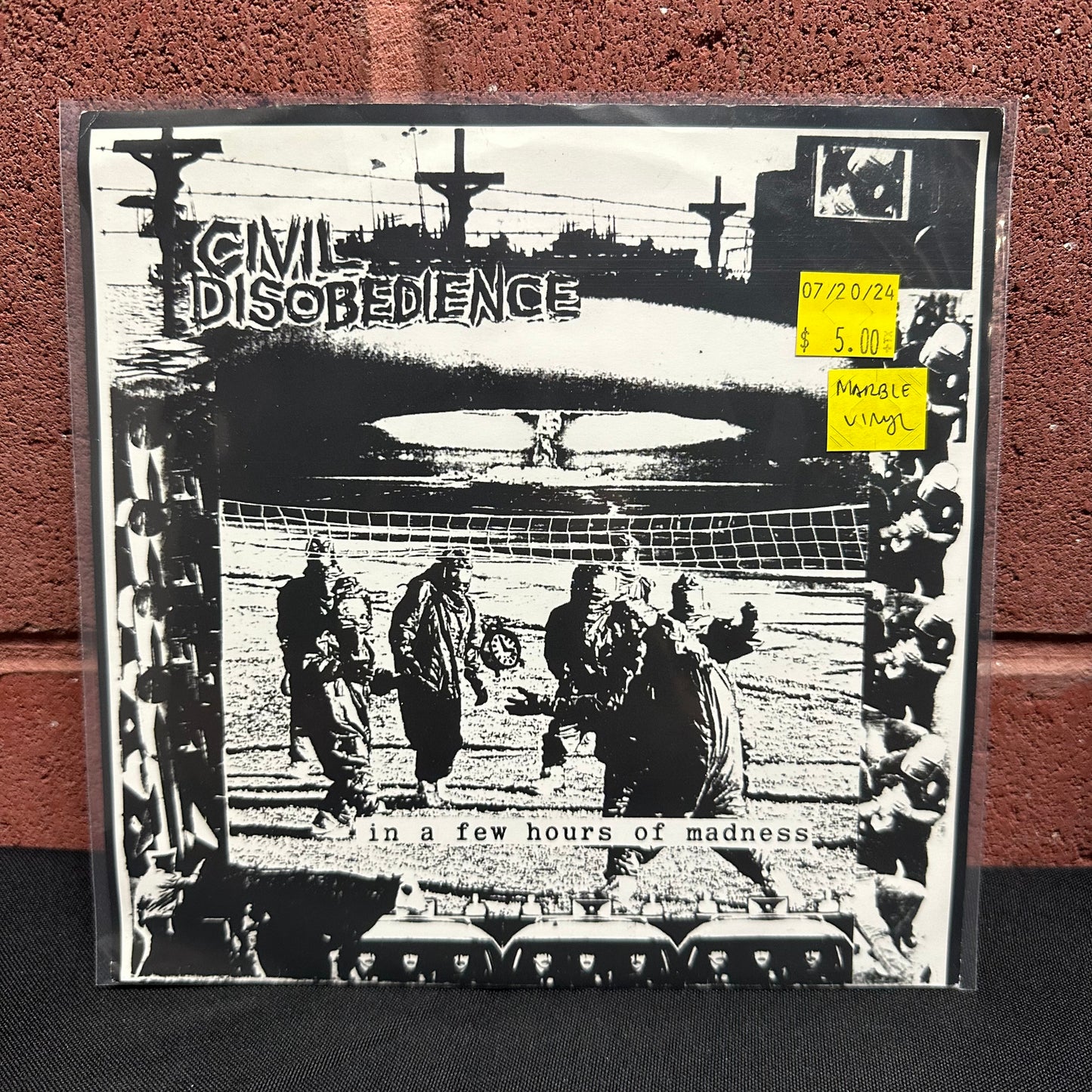 Used Vinyl:  Civil Disobedience ”In A Few Hours Of Madness...” 7" (Marble vinyl)