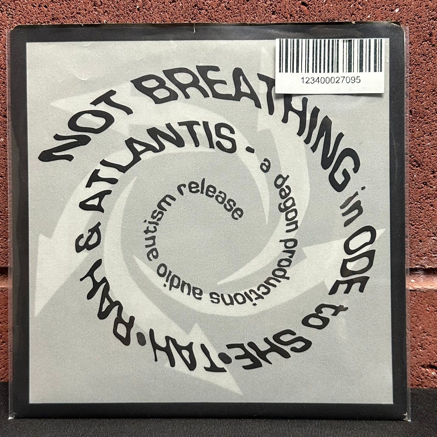 Used Vinyl:  Not Breathing ”Ode To She•Tah•Rah / Atlantis” 7" (Blue vinyl)