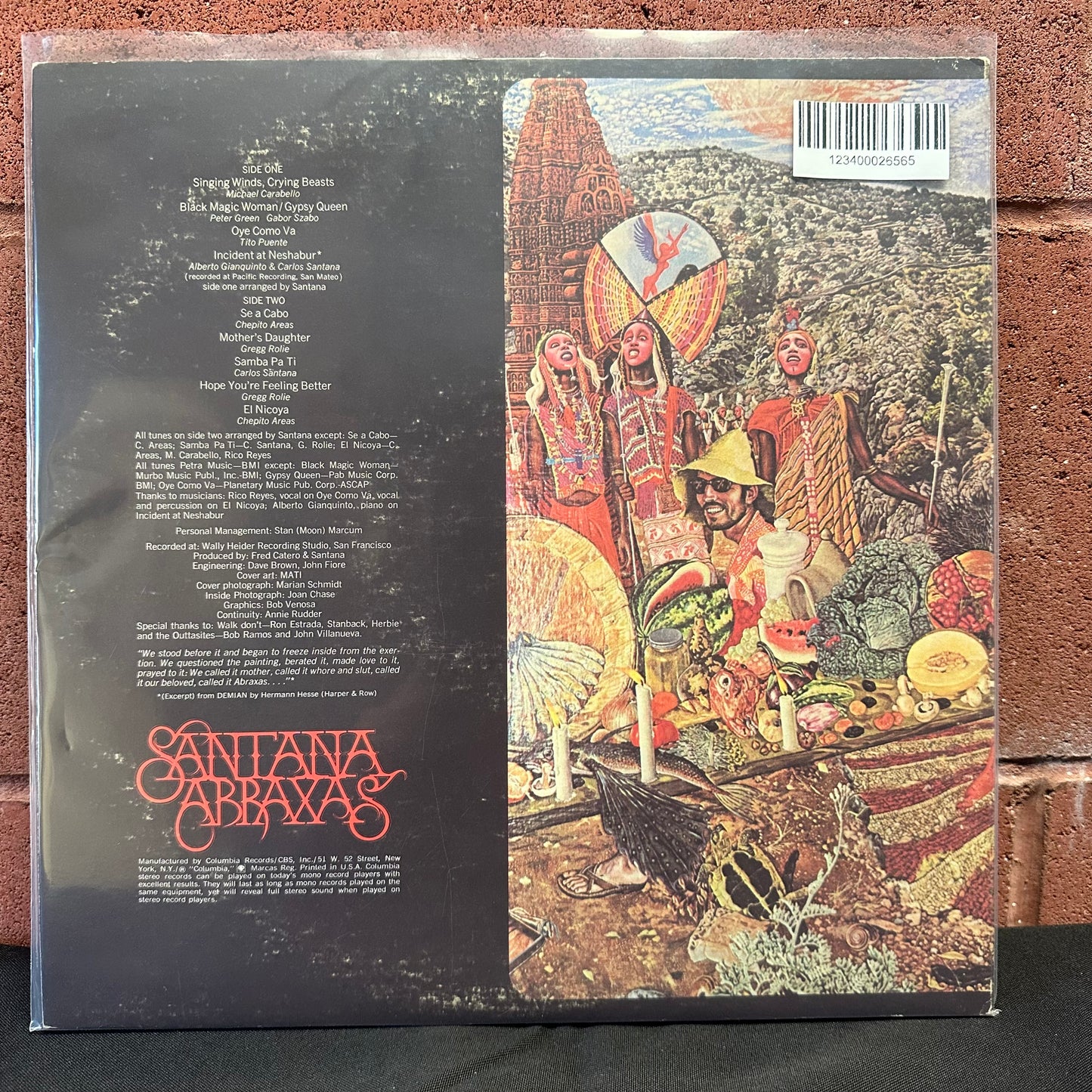 Used Vinyl:  Santana ”Abraxas” LP