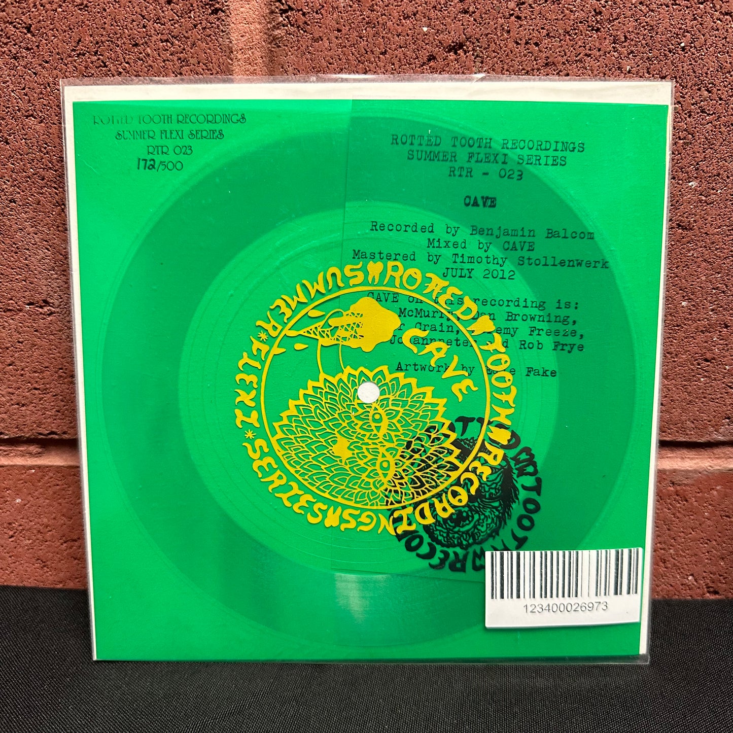 Used Vinyl:  Cave ”Summer Flexi Series” 7" (Flexi)