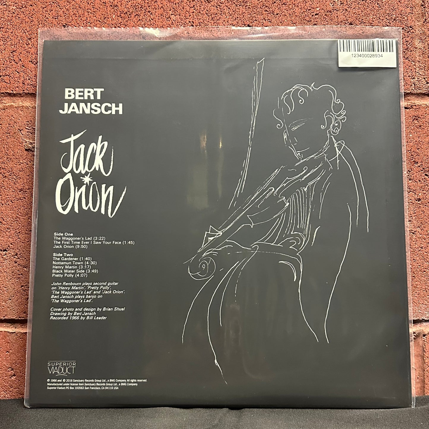 Used Vinyl:  Bert Jansch "Jack Orion" LP