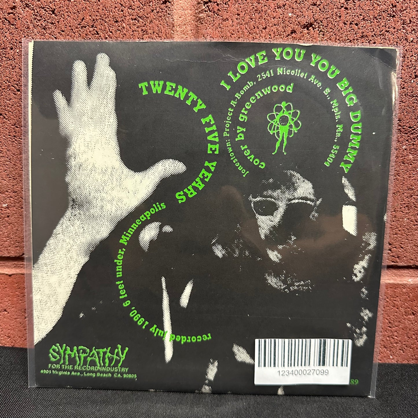 Used Vinyl:  Jonestown ”Twenty Five Years” 7" (Yellow vinyl)