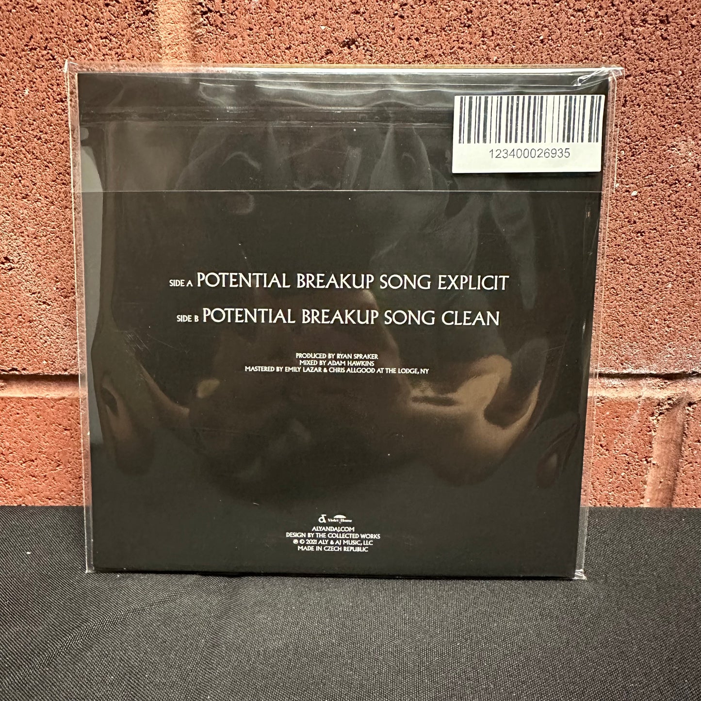 Used Vinyl:  Aly & AJ ”Potential Breakup Song Explicit” 7" (Red/Black vinyl)