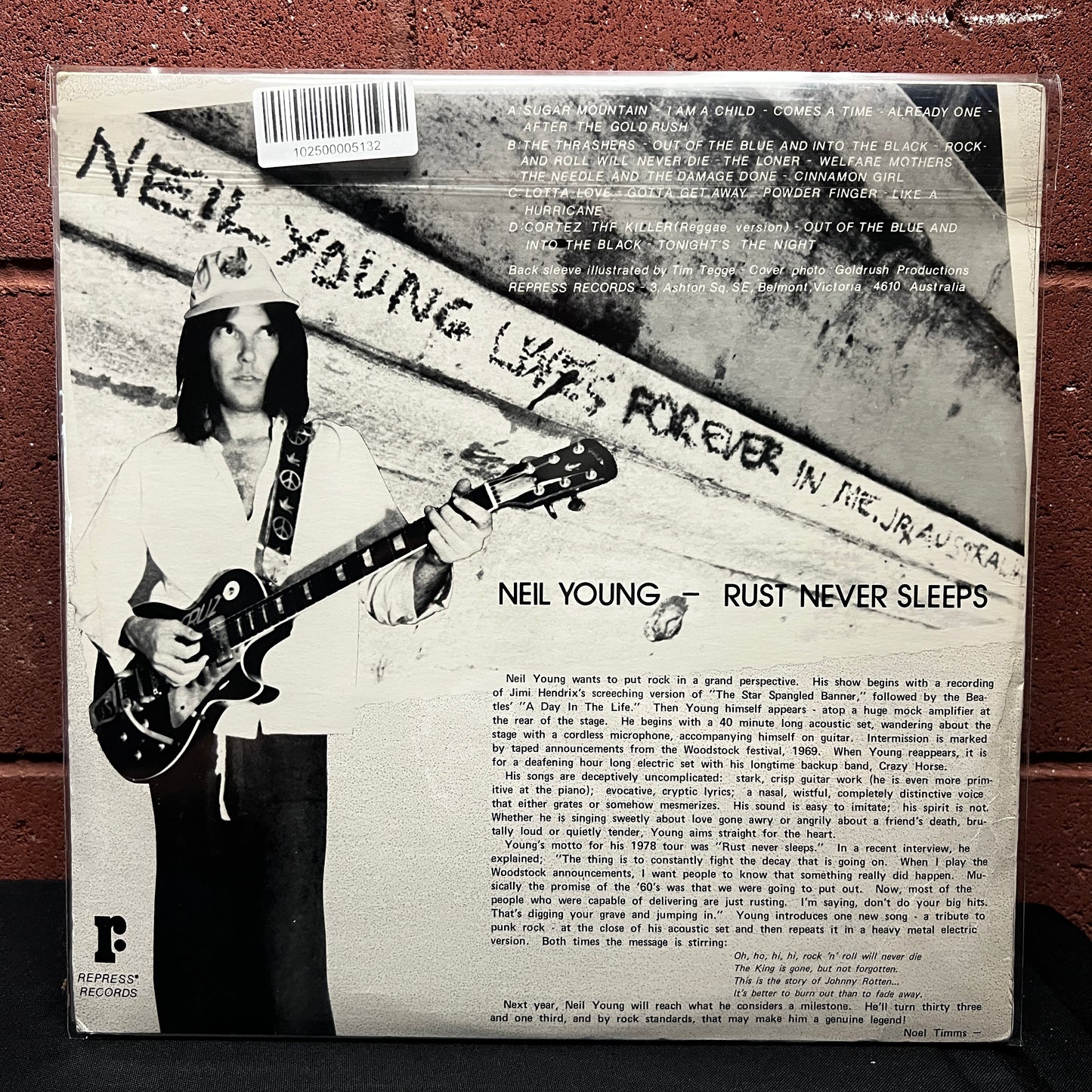 Used Vinyl: Neil Young & Crazy Horse "Rust Never Sleeps" 2xLP (1978 Australian Issue)