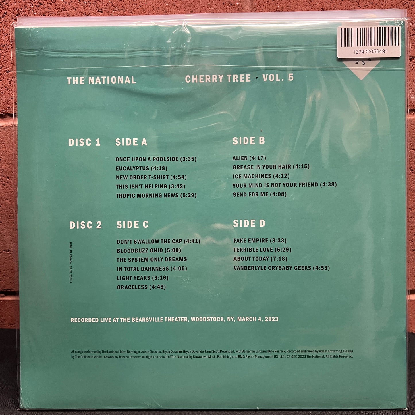 Used Vinyl: The National "Cherry Tree Vol.5" 2xLP (Sea Foam Green Vinyl - Sealed!)