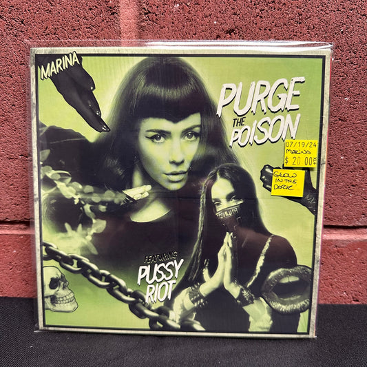 Used Vinyl:  Marina ”Purge The Poison ” 7" (Glow vinyl)