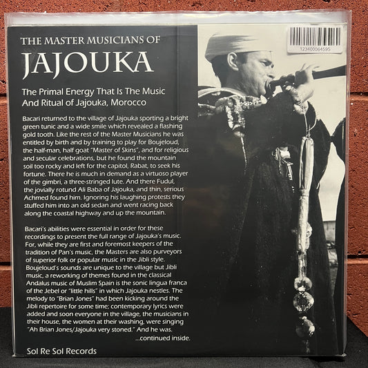 Used Vinyl: Master Musicians Of Jajouka "The Primal Energy That Is The Music And Ritual Of Jajouka, Morocco" LP (2011 Press)