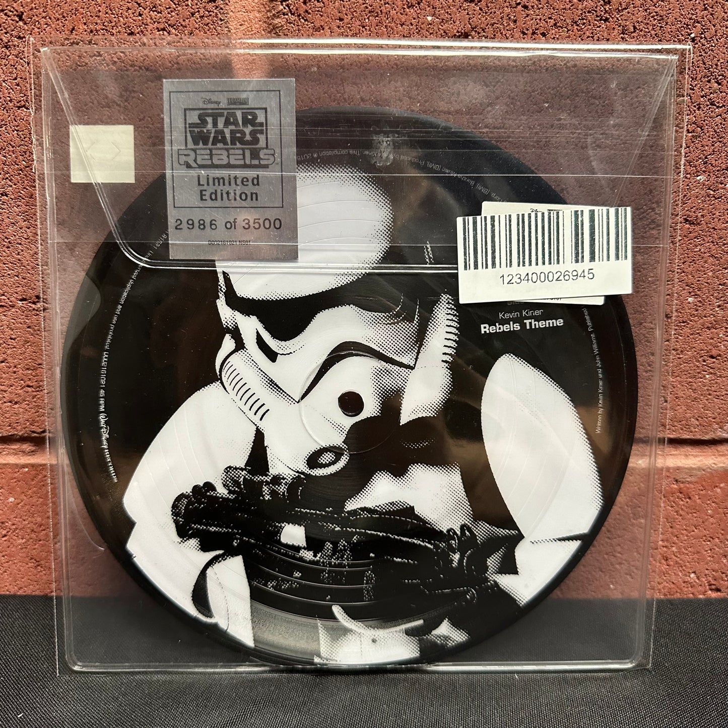 Used Vinyl:  Kevin Kiner ”Star Wars Rebels Theme” 7" (Picture disc)