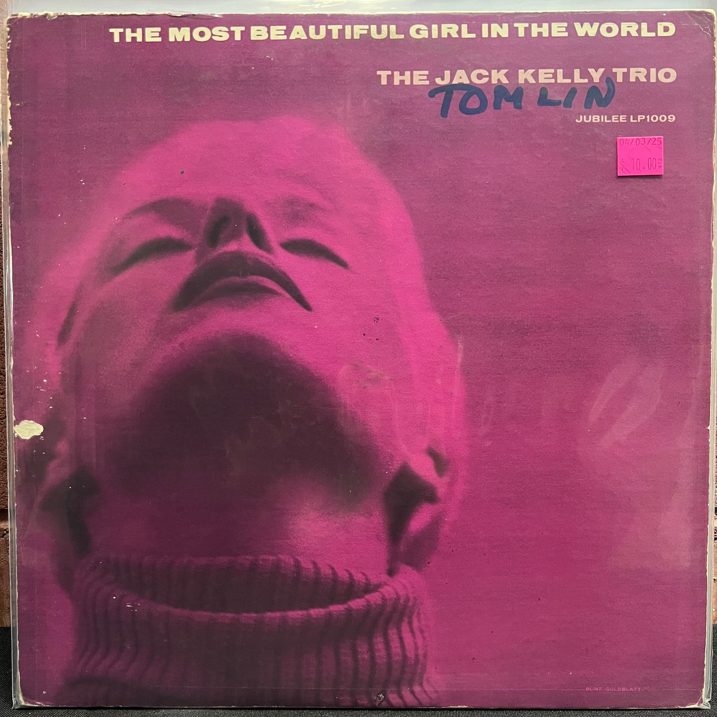 Used Vinyl: Jack Kelly Trio "The Most Beautiful Girl In The World" LP