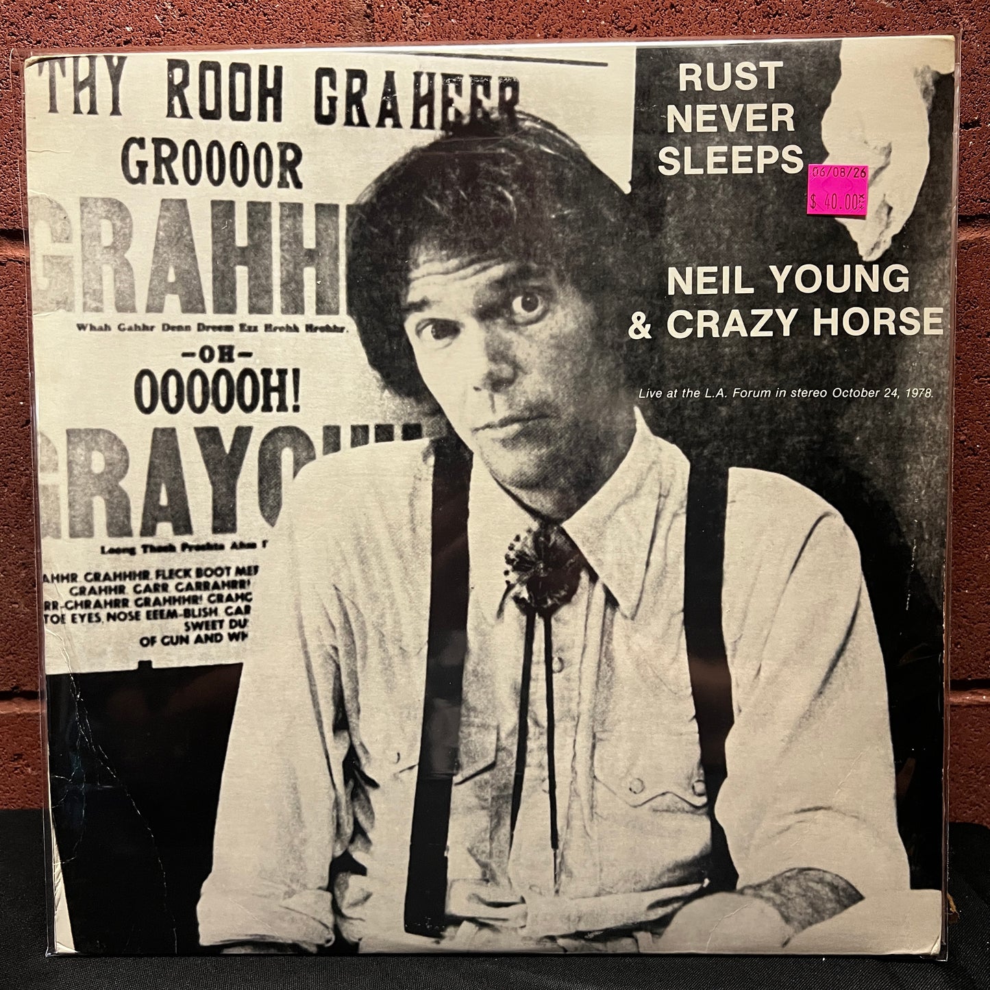 Used Vinyl: Neil Young & Crazy Horse "Rust Never Sleeps" 2xLP (1978 Australian Issue)