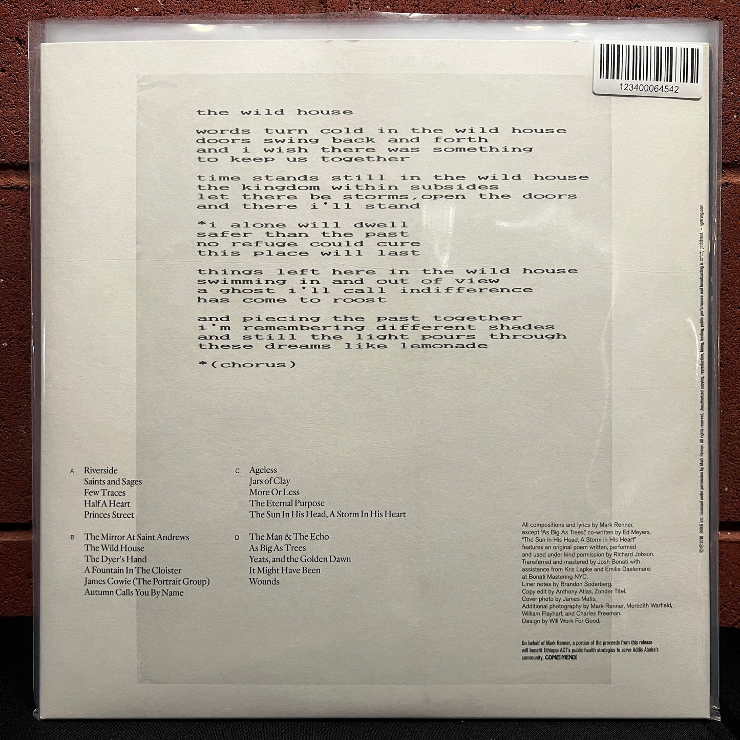 Used Vinyl: Mark Renner "Few Traces" 2xLP (2018 Press)