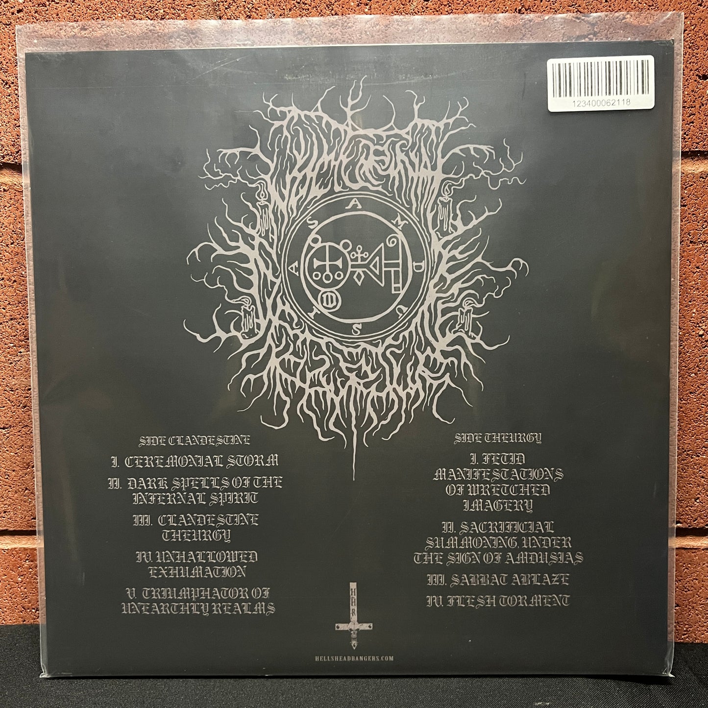 Used Vinyl: Nocturnal Departure ‎"Clandestine Theurgy" LP (2023 Press - Clear w/Black Marble Vinyl)