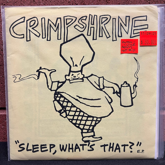 Used Vinyl: Crimpshrine "Sleep, What's That?" 7" (Laytonville Address - 8th Printing Pink Booklet)