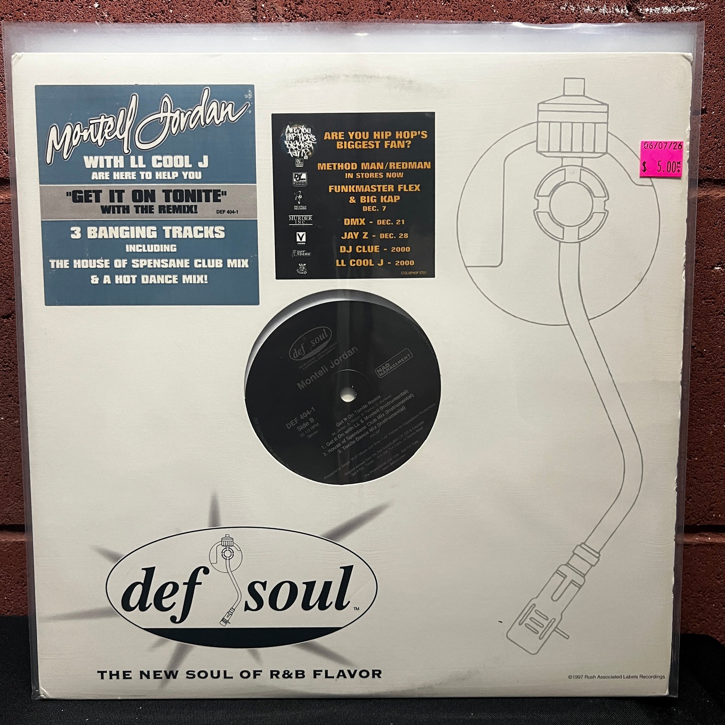 Used Vinyl: Montell Jordan w/LL Cool J "Get It On Tonite (Remix)" 12" (1999 Press)