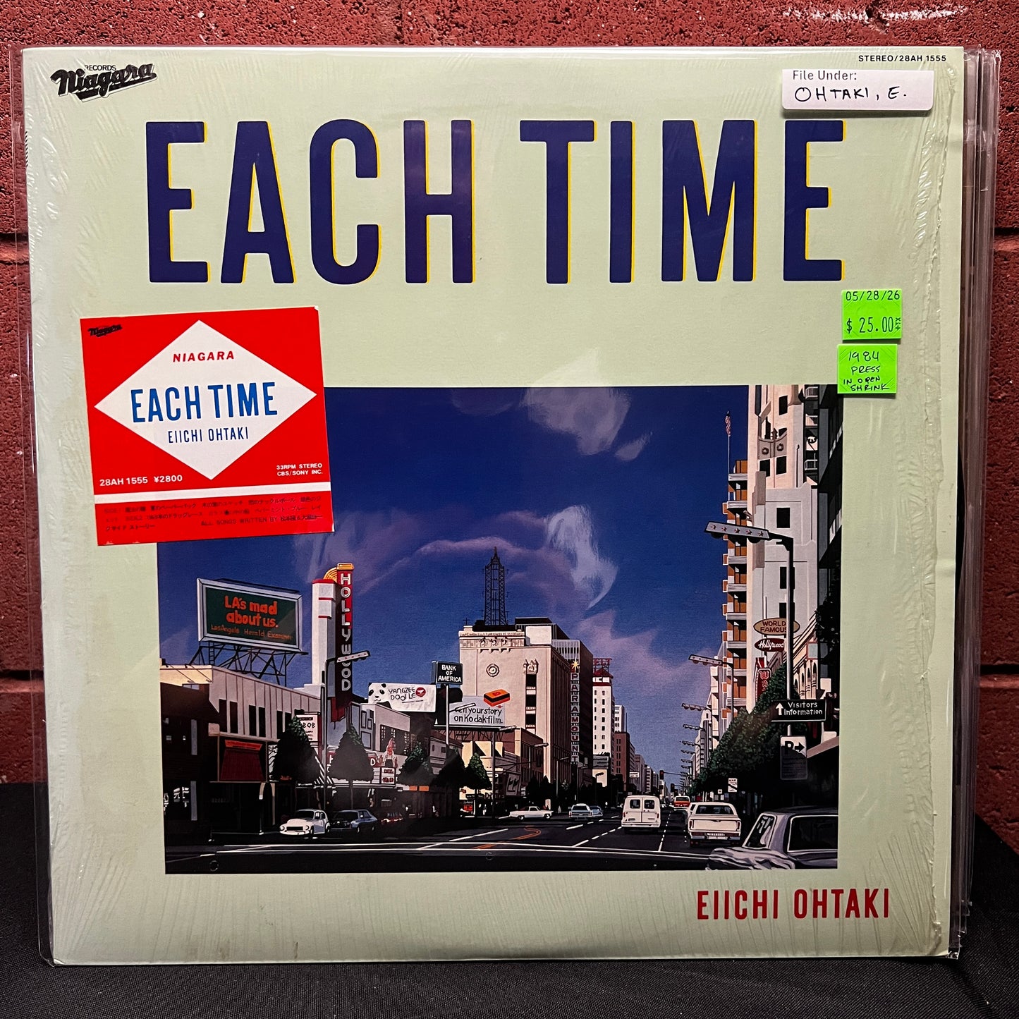Used Vinyl: Eiichi Ohtaki "Each Time" LP (1984 Japanese Press in Shrink w/ Hype Sticker)