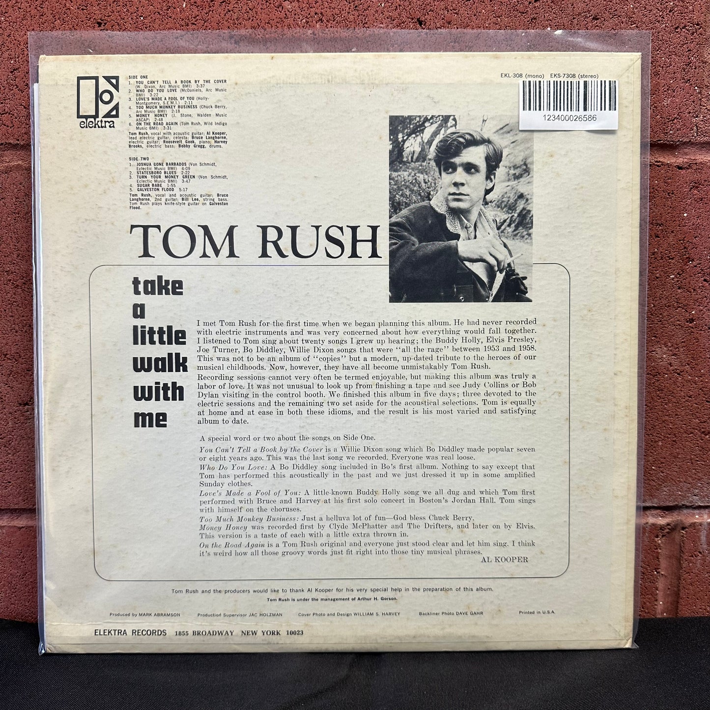 Used Vinyl:  Tom Rush ”Take A Little Walk With Me” LP