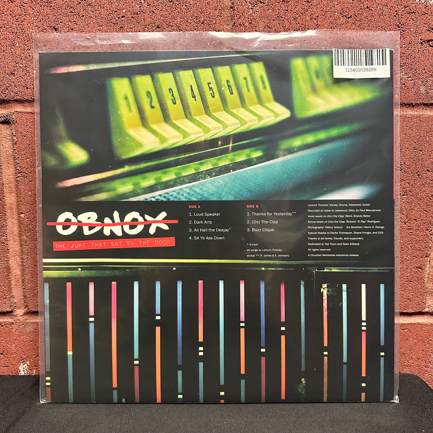 Used Vinyl:  Obnox ”The Juke That Sat By The Door” 12" (Clear Vinyl)