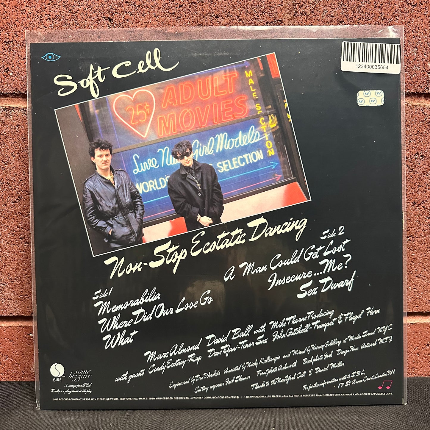 Used Vinyl:  Soft Cell ”Non-Stop Ecstatic Dancing” LP