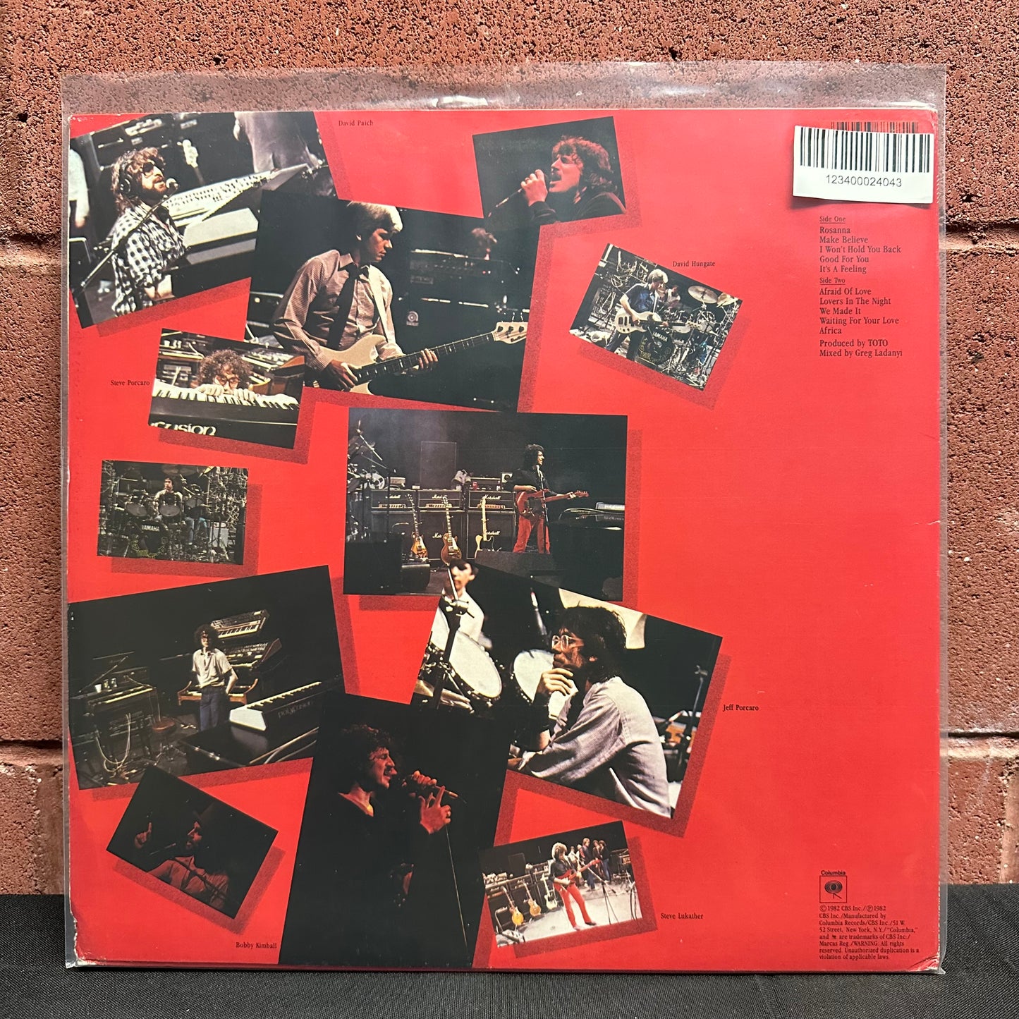 Used Vinyl:  Toto ”Toto IV” LP