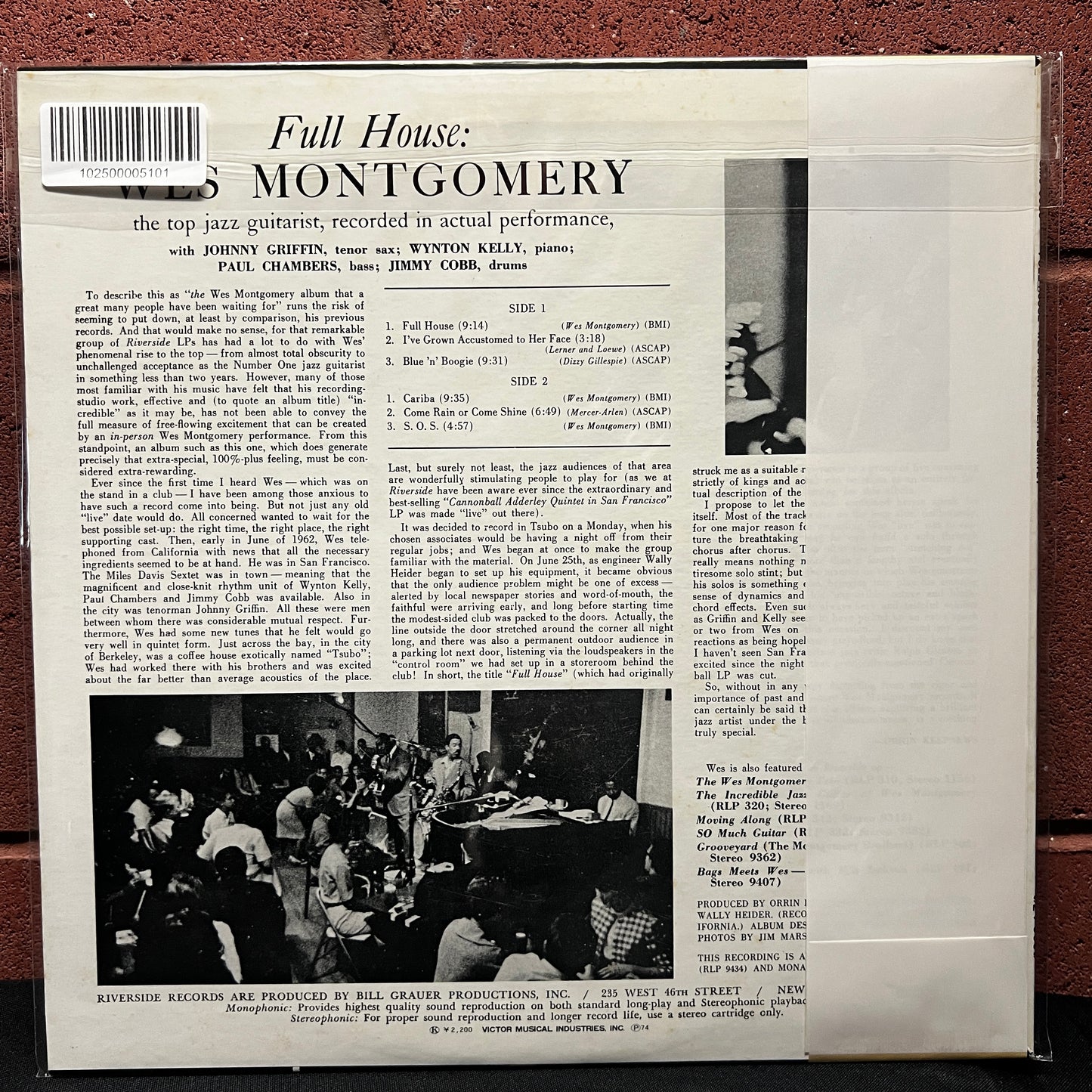 Used Vinyl: Wes Montgomery "Full House" LP (1976 Japanese Issue)