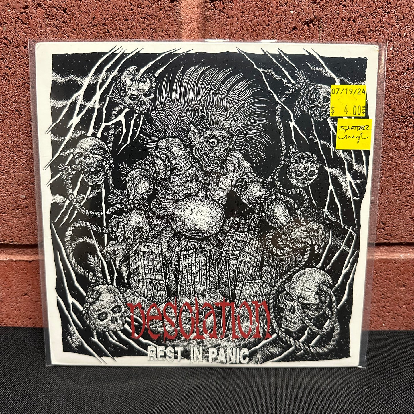 Used Vinyl:  Desolation ”Rest In Panic” 7" (White with splatter vinyl)