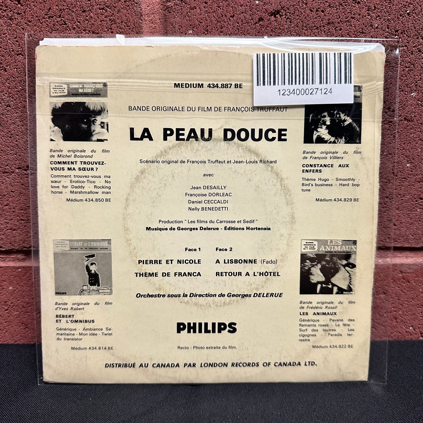 Used Vinyl:  Georges Delerue ”La Peau Douce ” 7" (Mono)