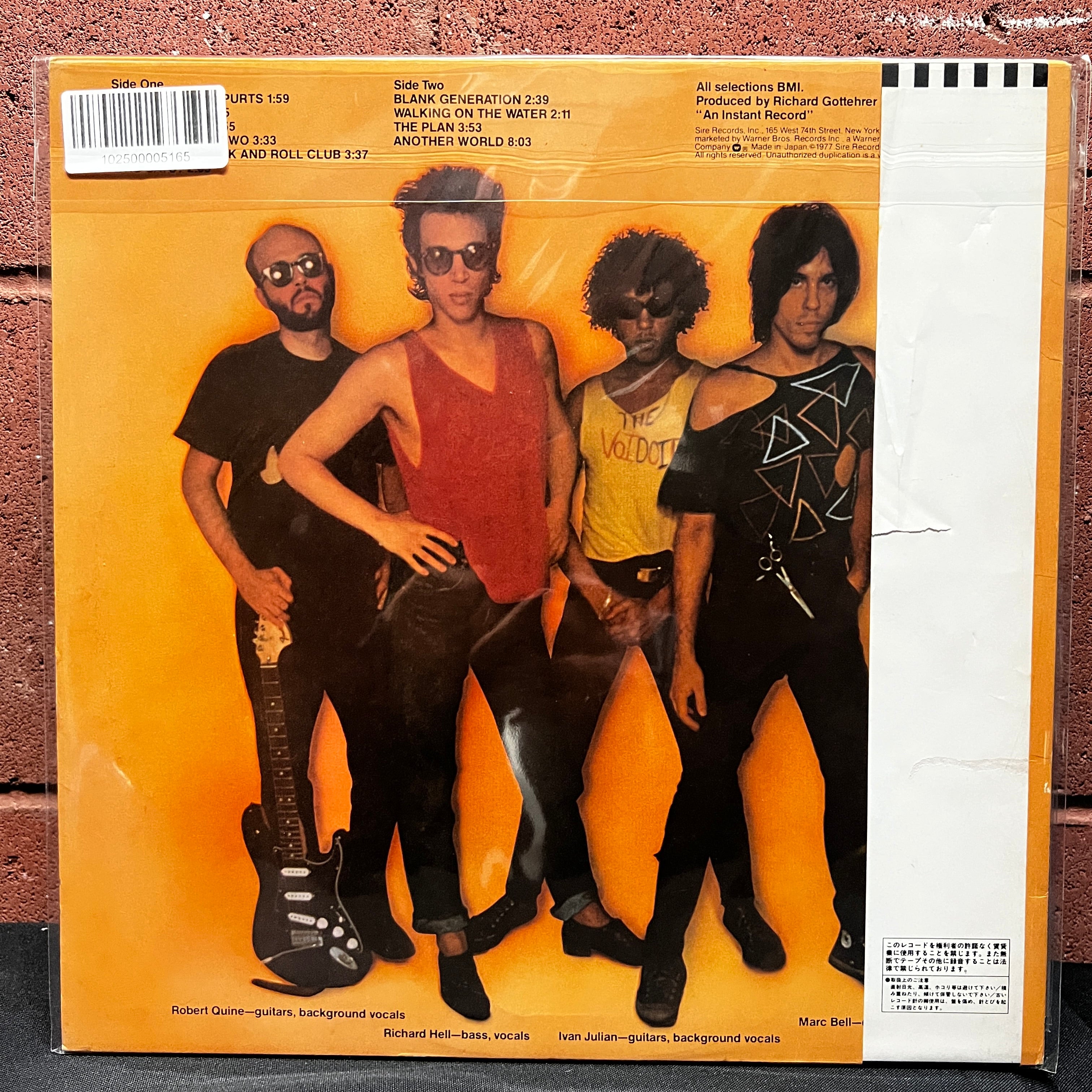 Used Vinyl: Richard Hell and The Voidoids 